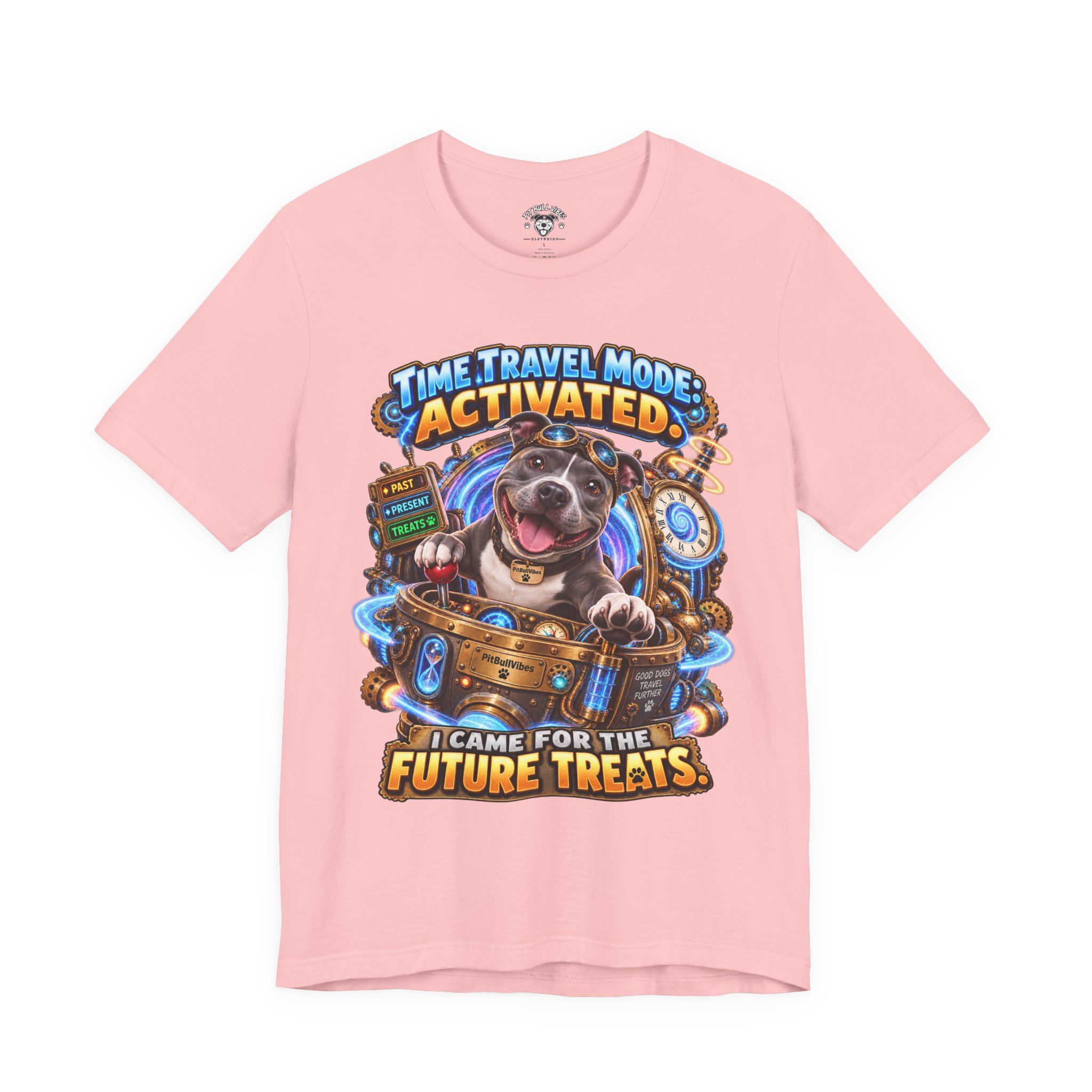 Time Travel Mode Activated Dog Tee — "I Came for the Future Treats" - Image 33