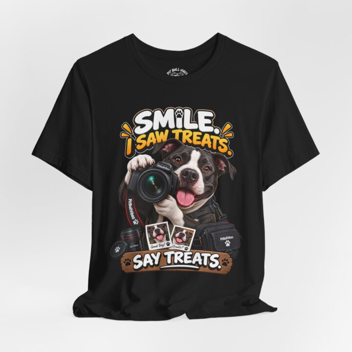 Smile, I Saw Treats! Dog Camera T-Shirt