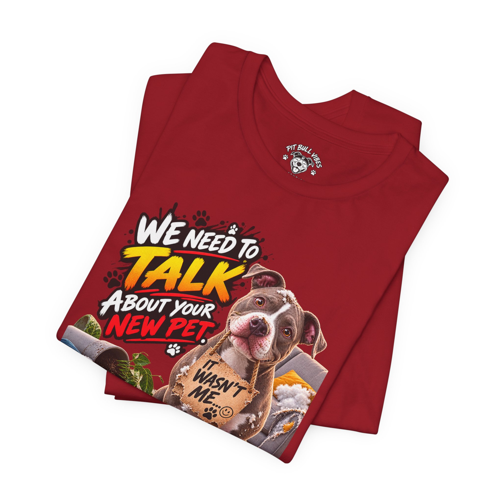 Dog and Irobot Graphic Tee - "We Need to Talk About Your New Pet" T-Shirt - Image 35