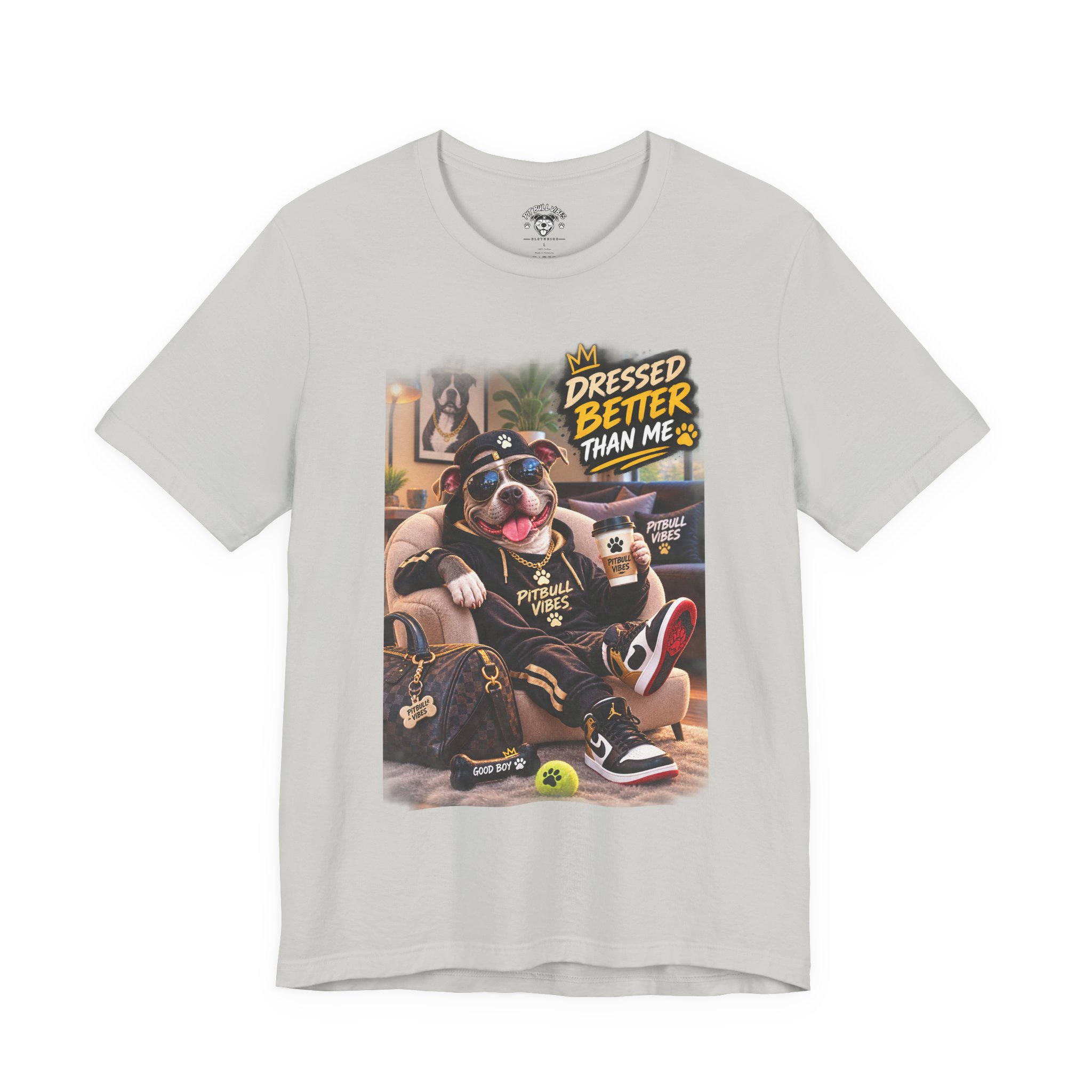 Graphic Tee - "Dressed Better Than Me" Stylish Pug Design - Image 13