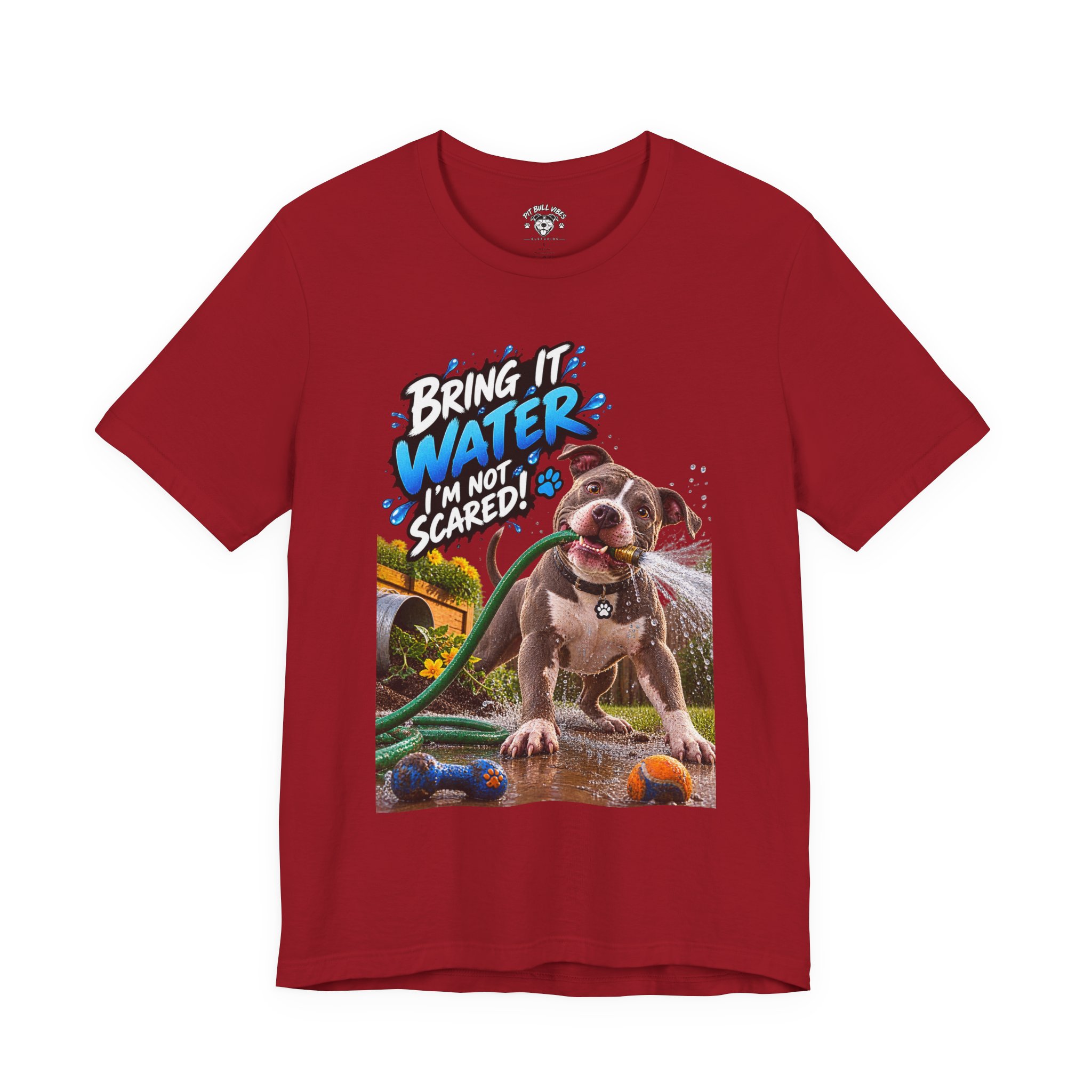 Bring It, Water! Dog Graphic Tee — "Bring It: Water I'm Not Scared" Shirt - Image 2