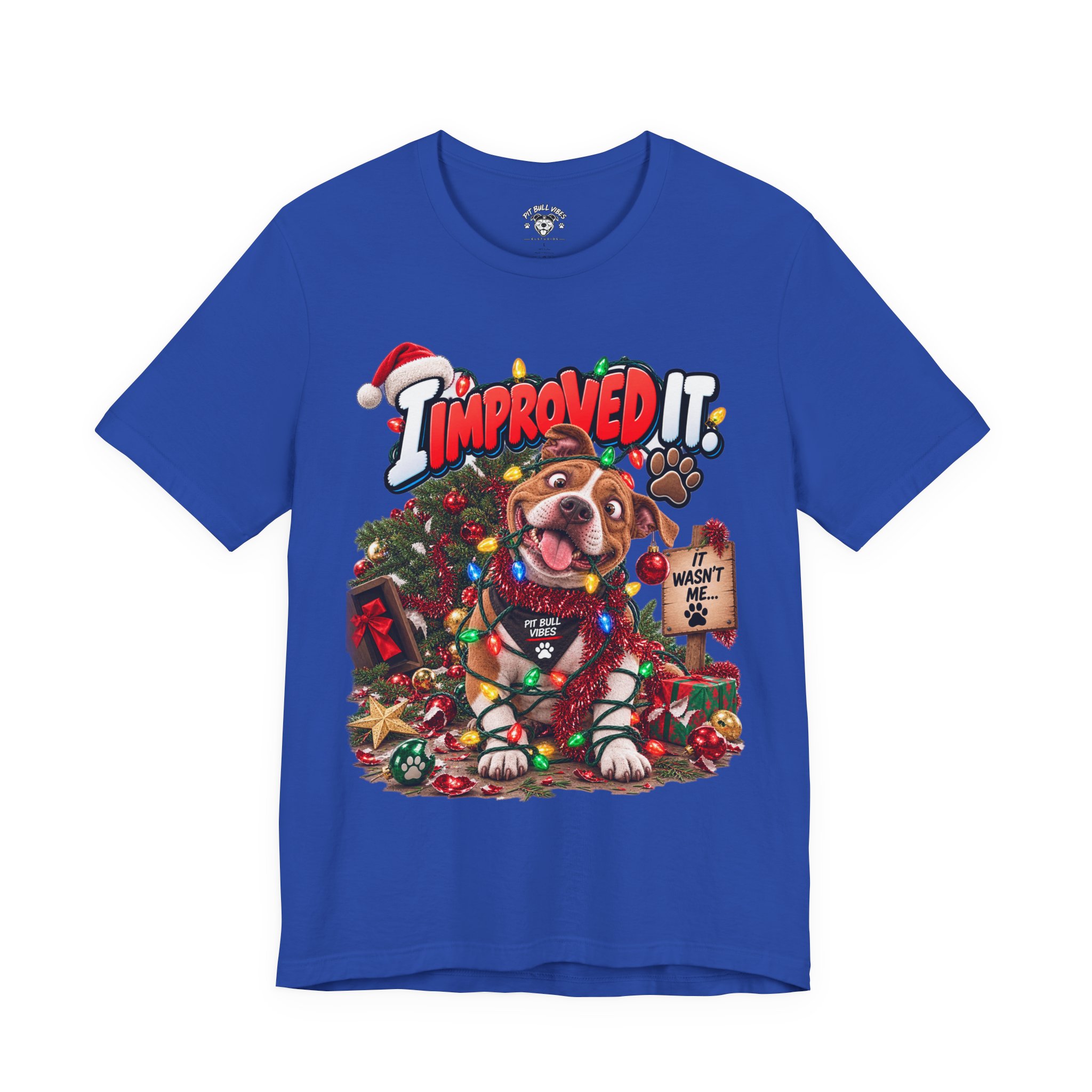 Christmas Dog T‑Shirt – "I Improved It" Funny Holiday Pet Tee - Image 21