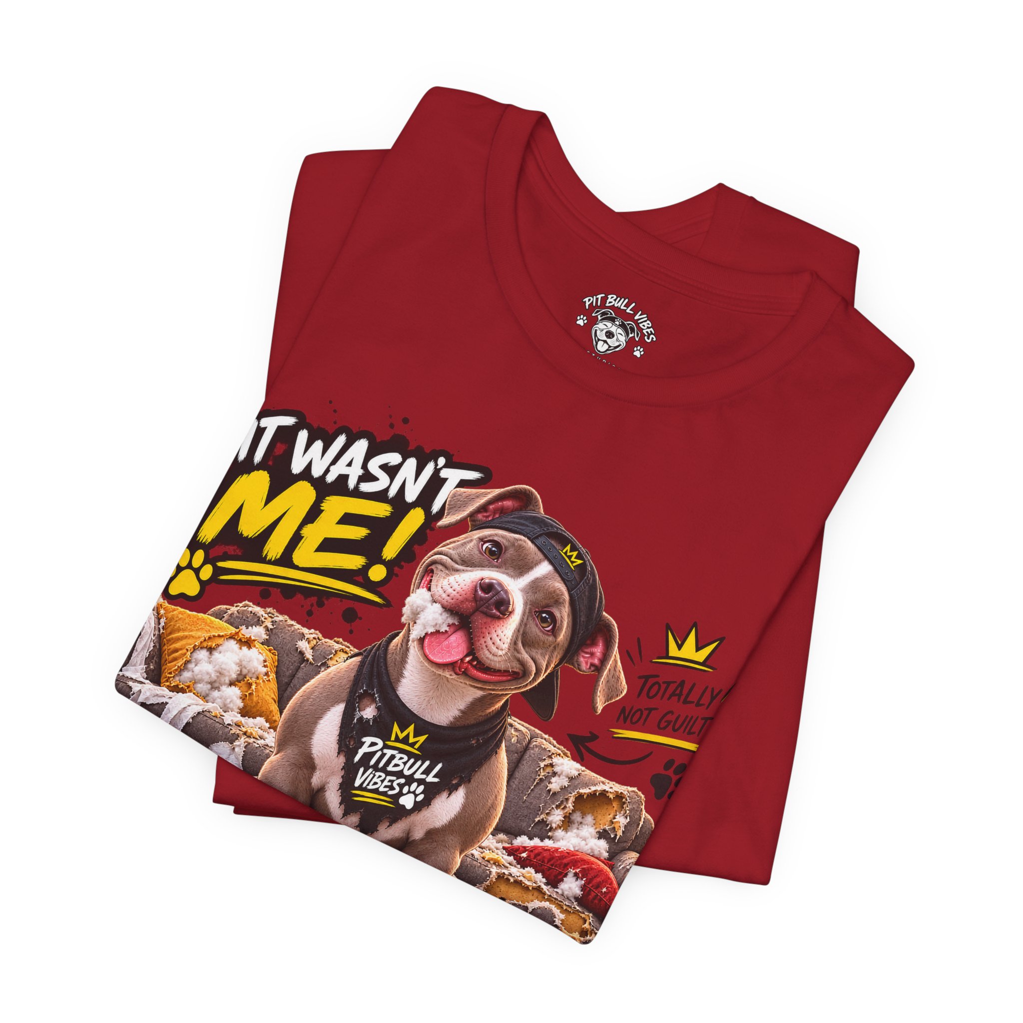 Pitbull Vibes T-Shirt – "It Wasn't Me" Cute Puppy Graphic Tee - Image 39