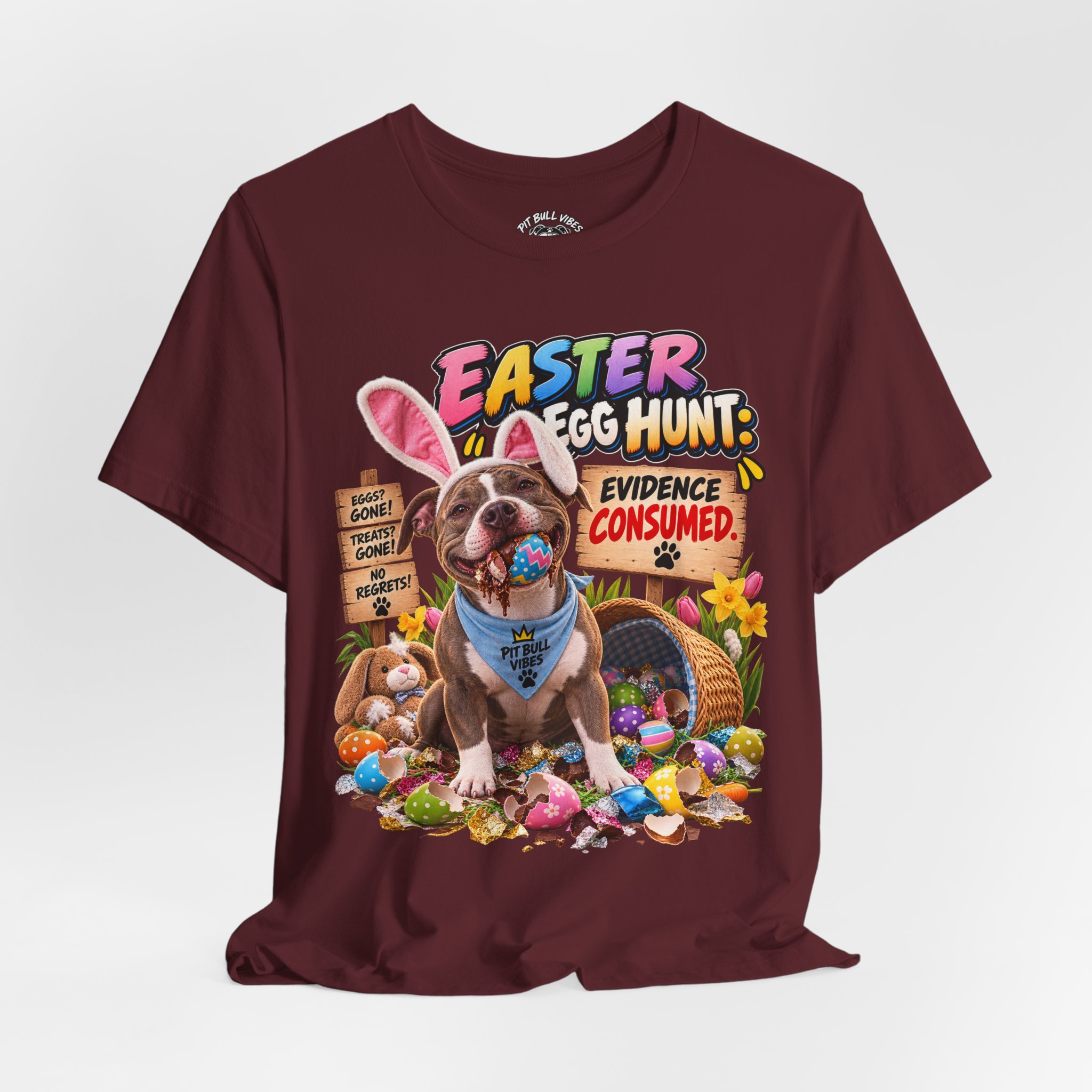 Easter Egg Hunt Dog T-Shirt — “Evidence Consumed” Cute Puppy Easter Tee - Image 32
