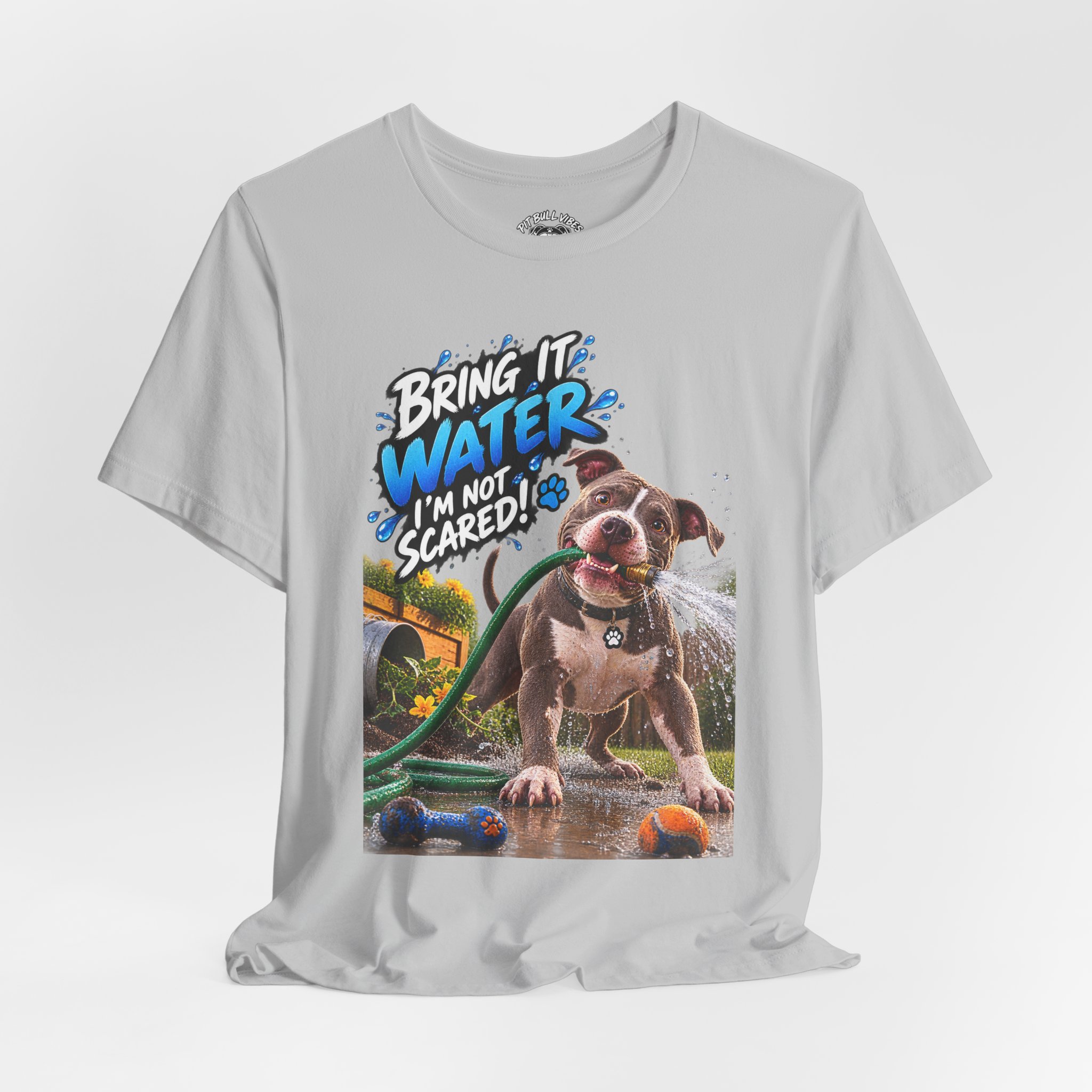 Bring It, Water! Dog Graphic Tee — "Bring It: Water I'm Not Scared" Shirt - Image 5