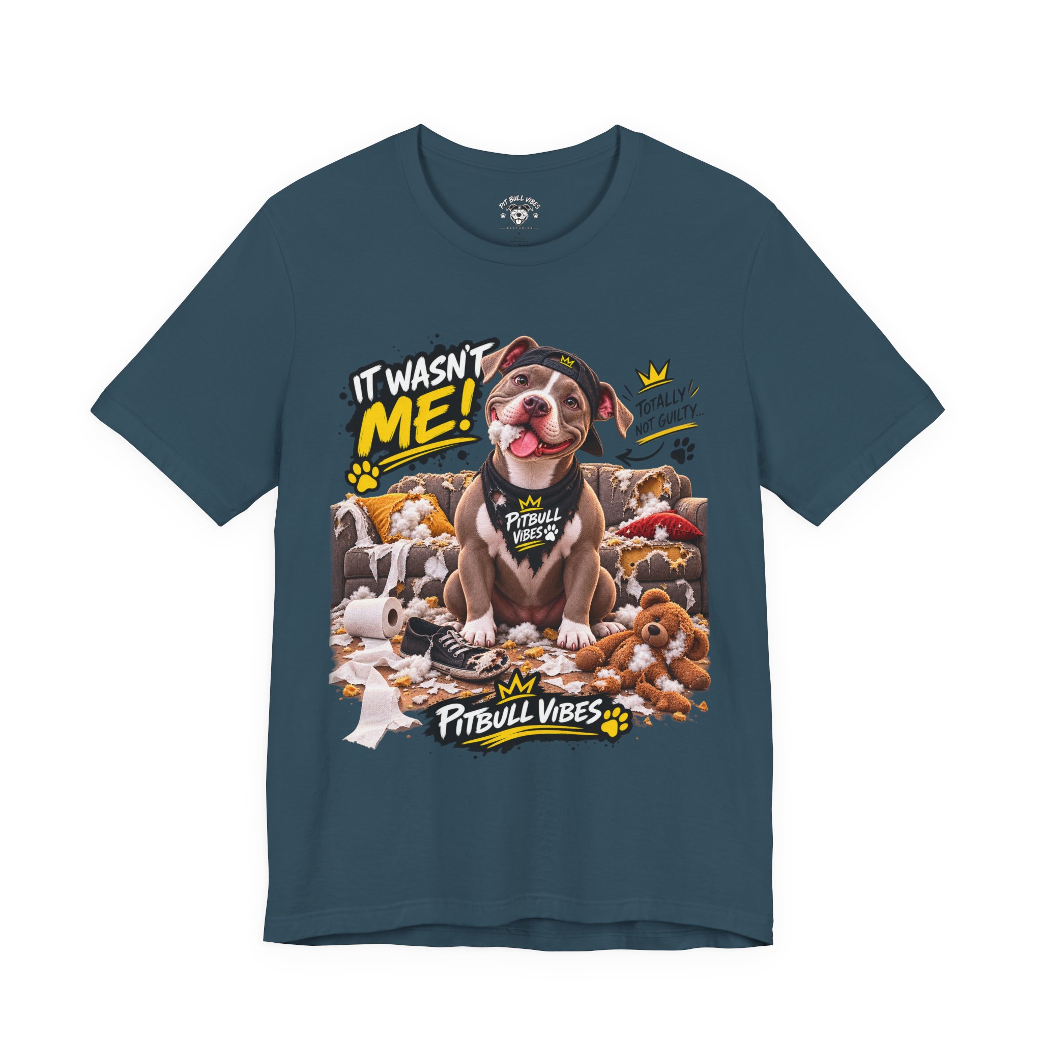 Pitbull Vibes T-Shirt – "It Wasn't Me" Cute Puppy Graphic Tee - Image 21