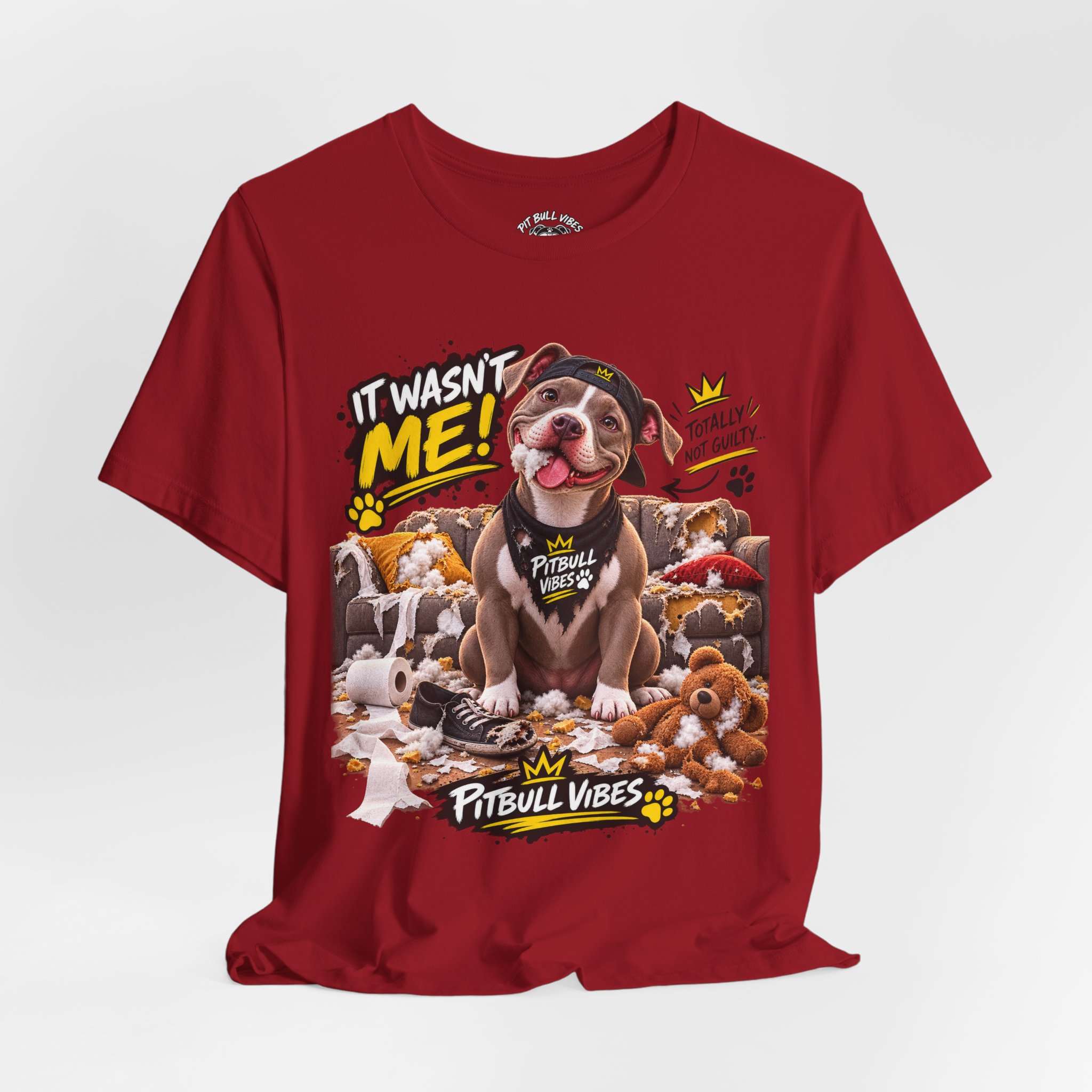 Pitbull Vibes T-Shirt – "It Wasn't Me" Cute Puppy Graphic Tee - Image 40