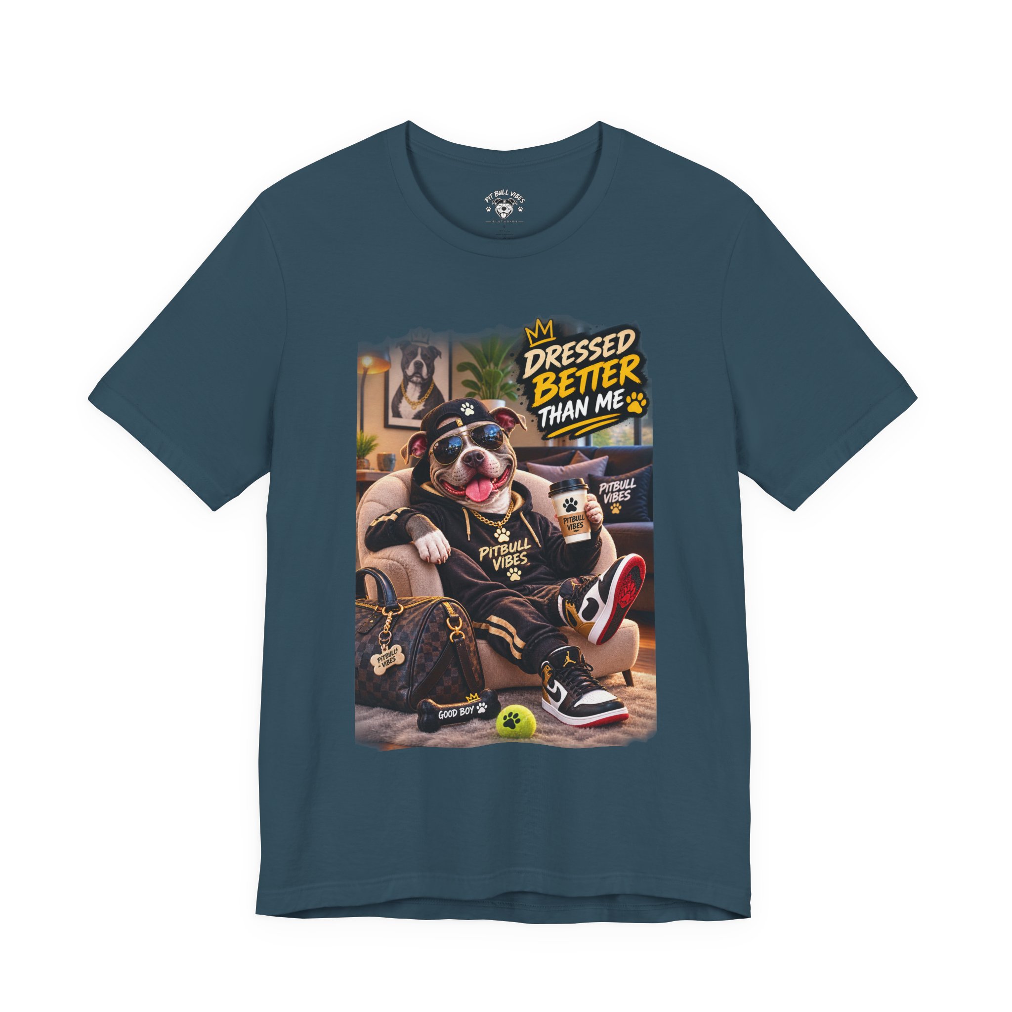 Graphic Tee - "Dressed Better Than Me" Stylish Pug Design - Image 21