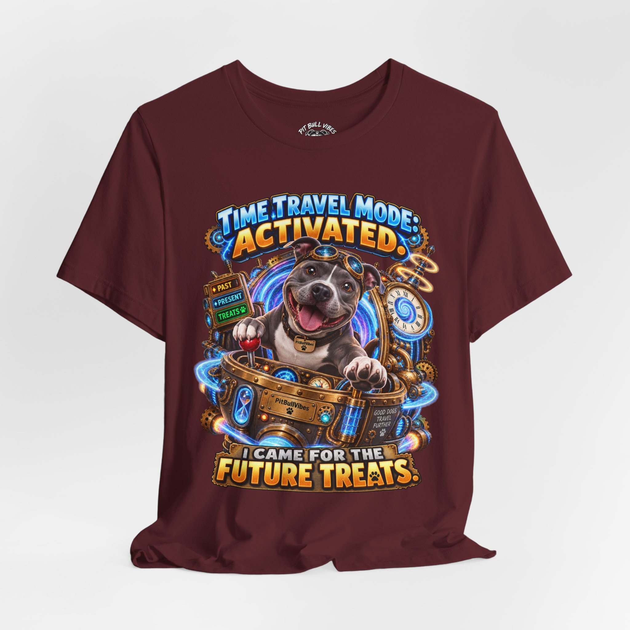 Time Travel Mode Activated Dog Tee — "I Came for the Future Treats" - Image 32
