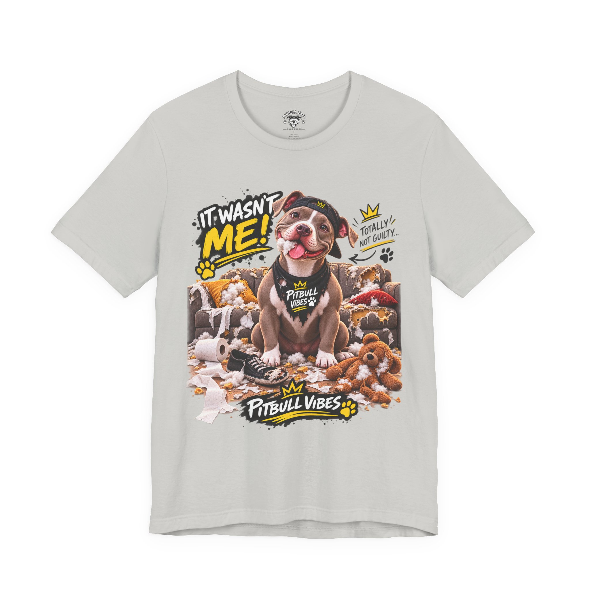 Pitbull Vibes T-Shirt – "It Wasn't Me" Cute Puppy Graphic Tee - Image 17