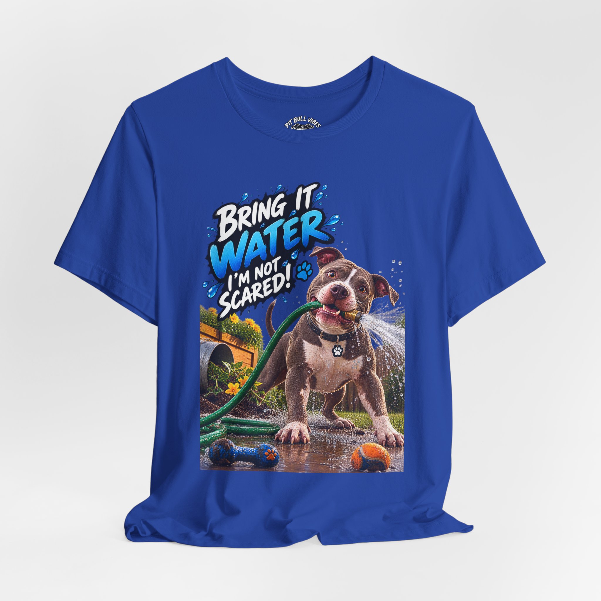 Bring It, Water! Dog Graphic Tee — "Bring It: Water I'm Not Scared" Shirt - Image 24