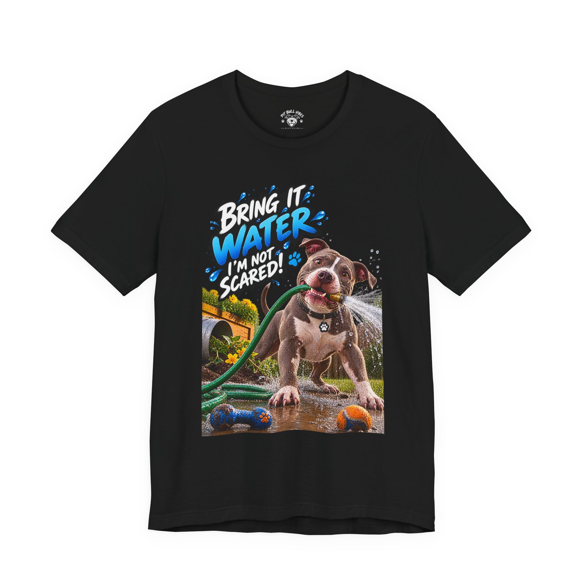 Bring It, Water! Dog Graphic Tee — "Bring It: Water I'm Not Scared" Shirt - Image 13