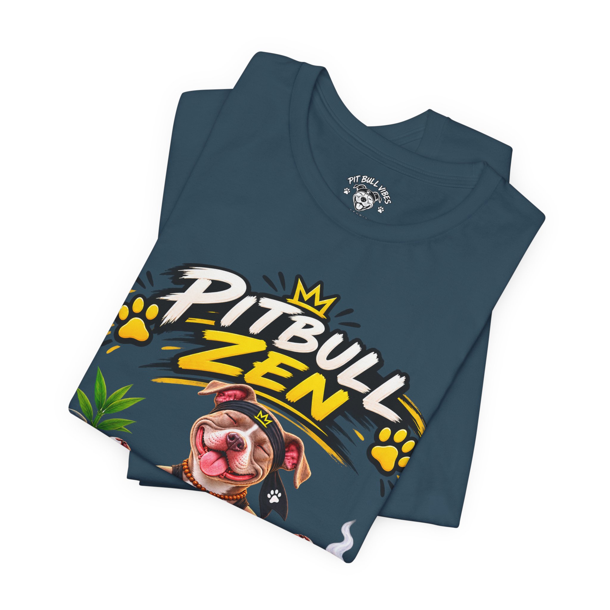 Pitbull Zen T-Shirt - Cute Meditating Pitbull Graphic Tee - Image 23