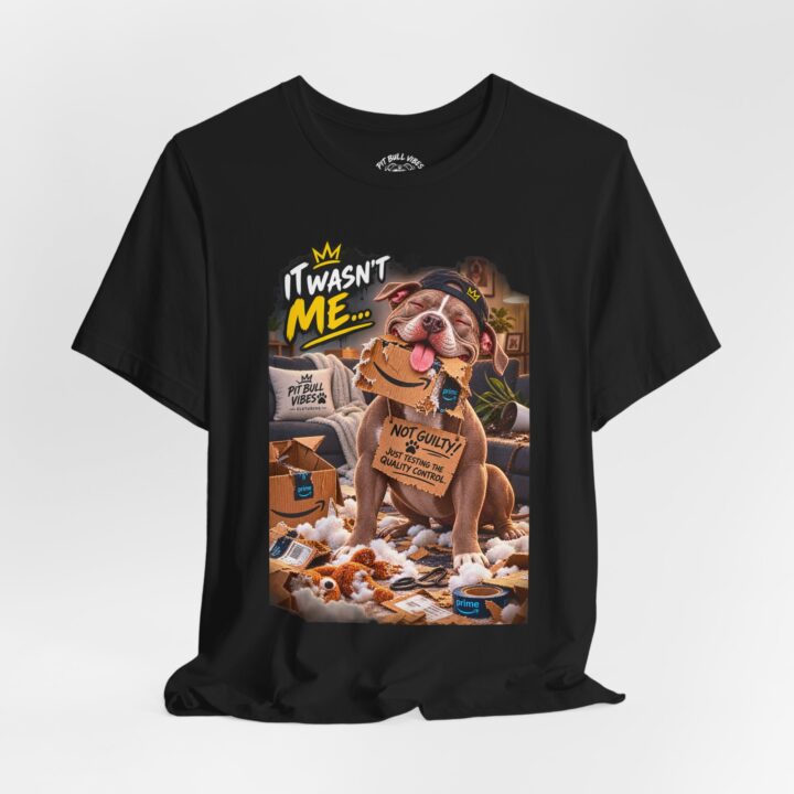 Funny "It Wasn't Me" Guilty Dog Graphic Tee