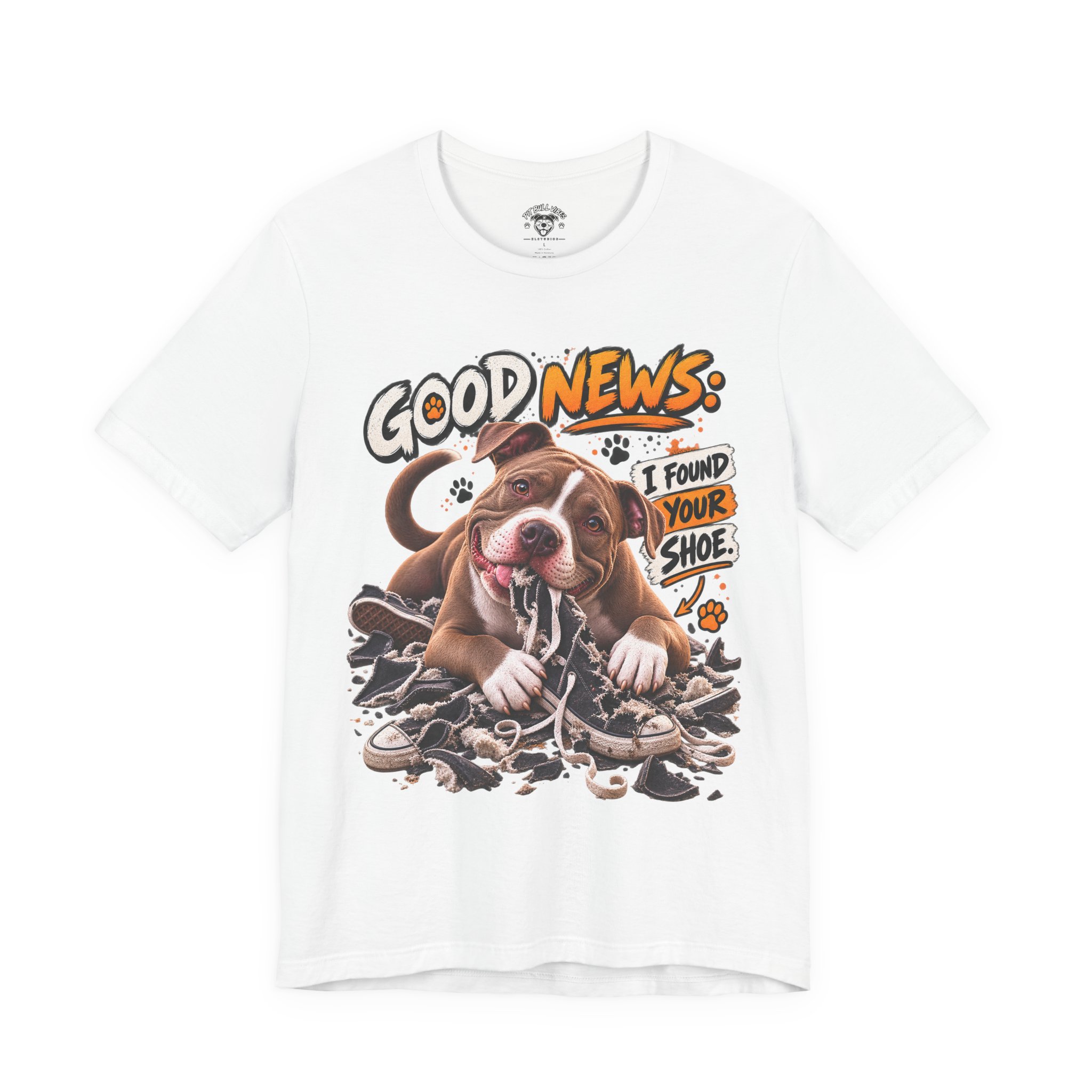 T‑Shirt - "Good News: I Found Your Shoe" Playful Puppy Graphic Tee - Image 9