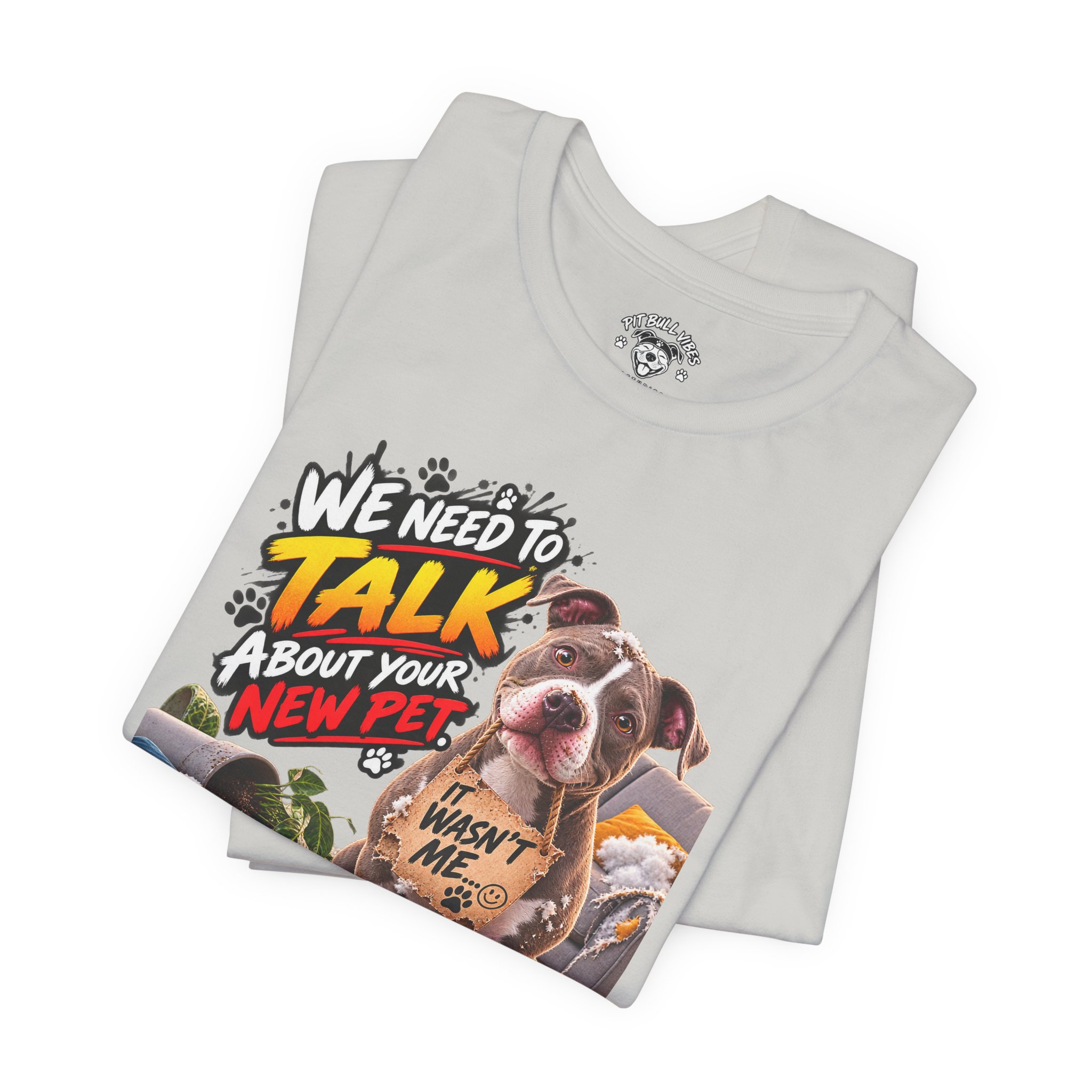 Dog and Irobot Graphic Tee - "We Need to Talk About Your New Pet" T-Shirt - Image 19