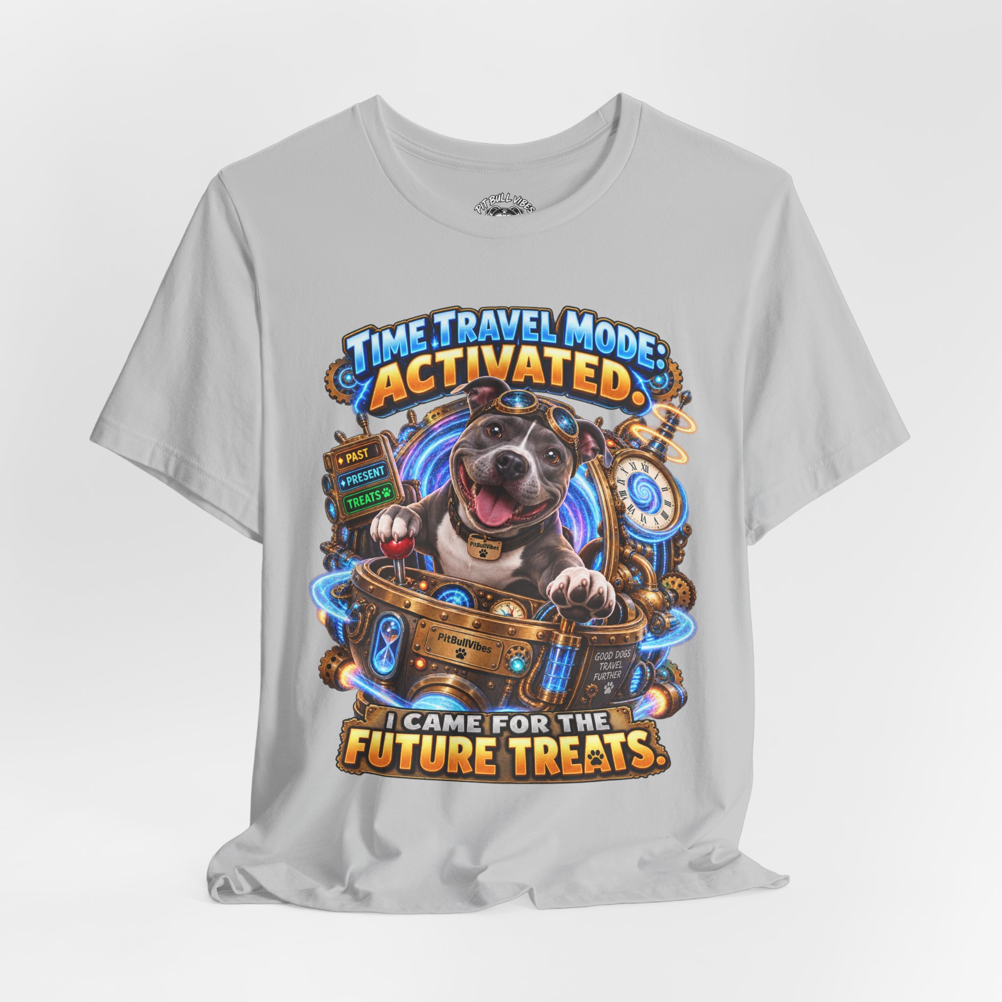 Time Travel Mode Activated Dog Tee — "I Came for the Future Treats" - Image 12