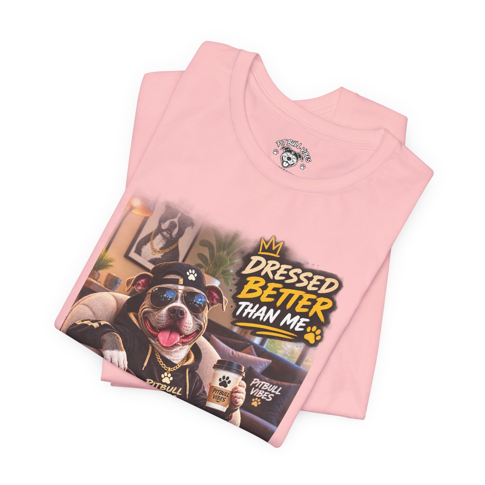 Graphic Tee - "Dressed Better Than Me" Stylish Pug Design - Image 35