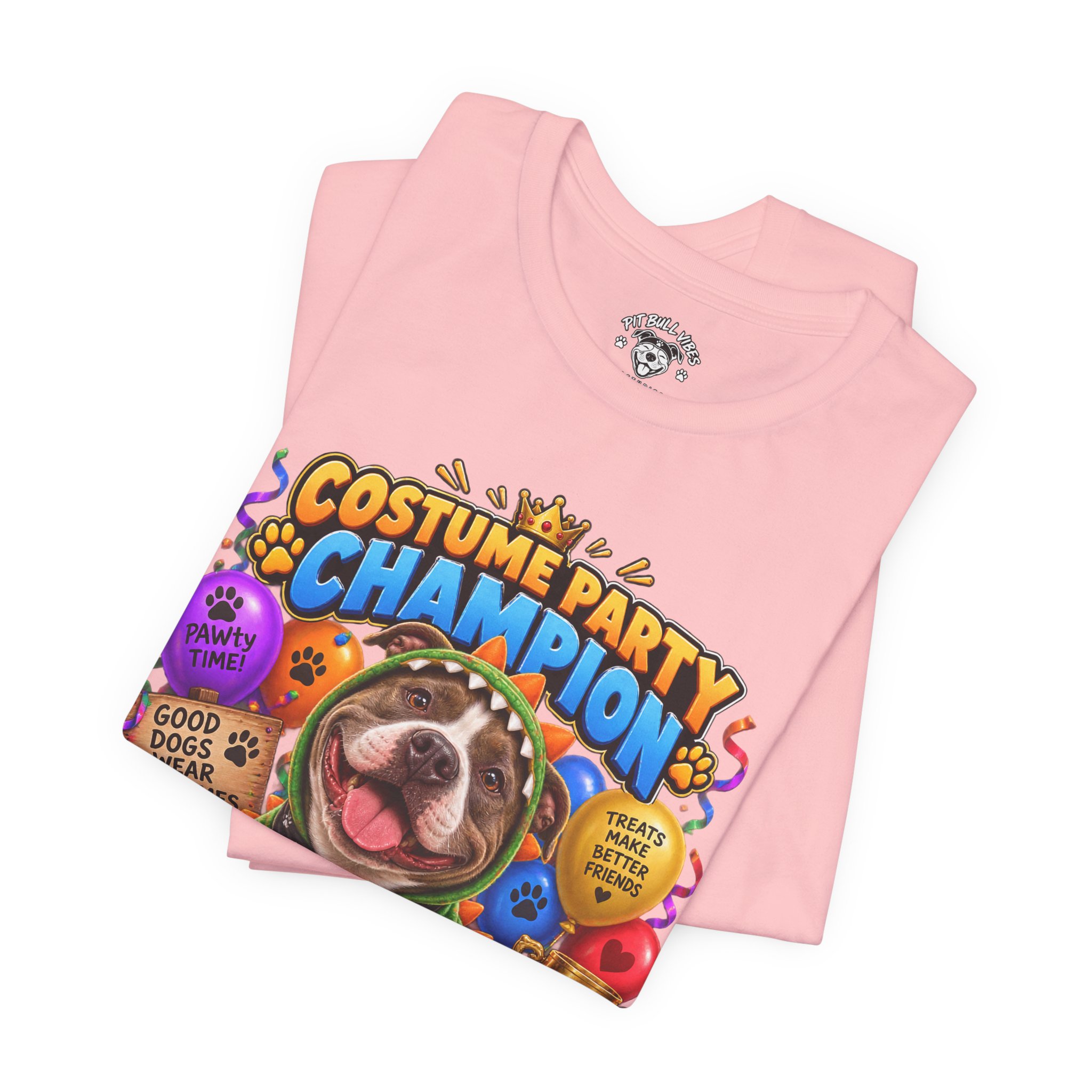 Costume Party Champion Dog T-Shirt — "Treats Are My Plus-One" - Image 35
