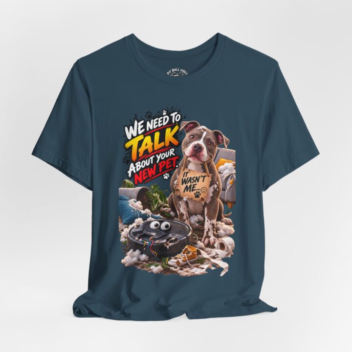 Dog and Irobot Graphic Tee - "We Need to Talk About Your New Pet"  T-Shirt