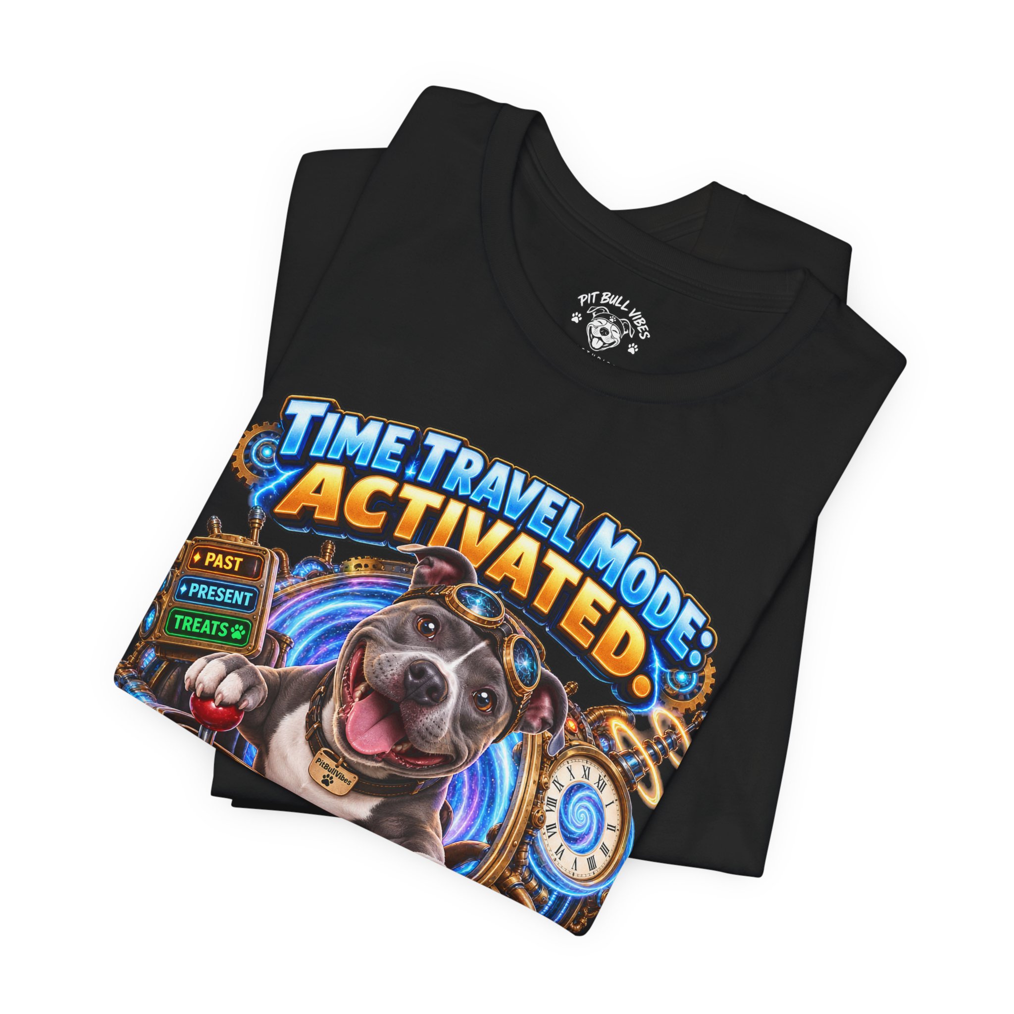 Time Travel Mode Activated Dog Tee — "I Came for the Future Treats" - Image 4