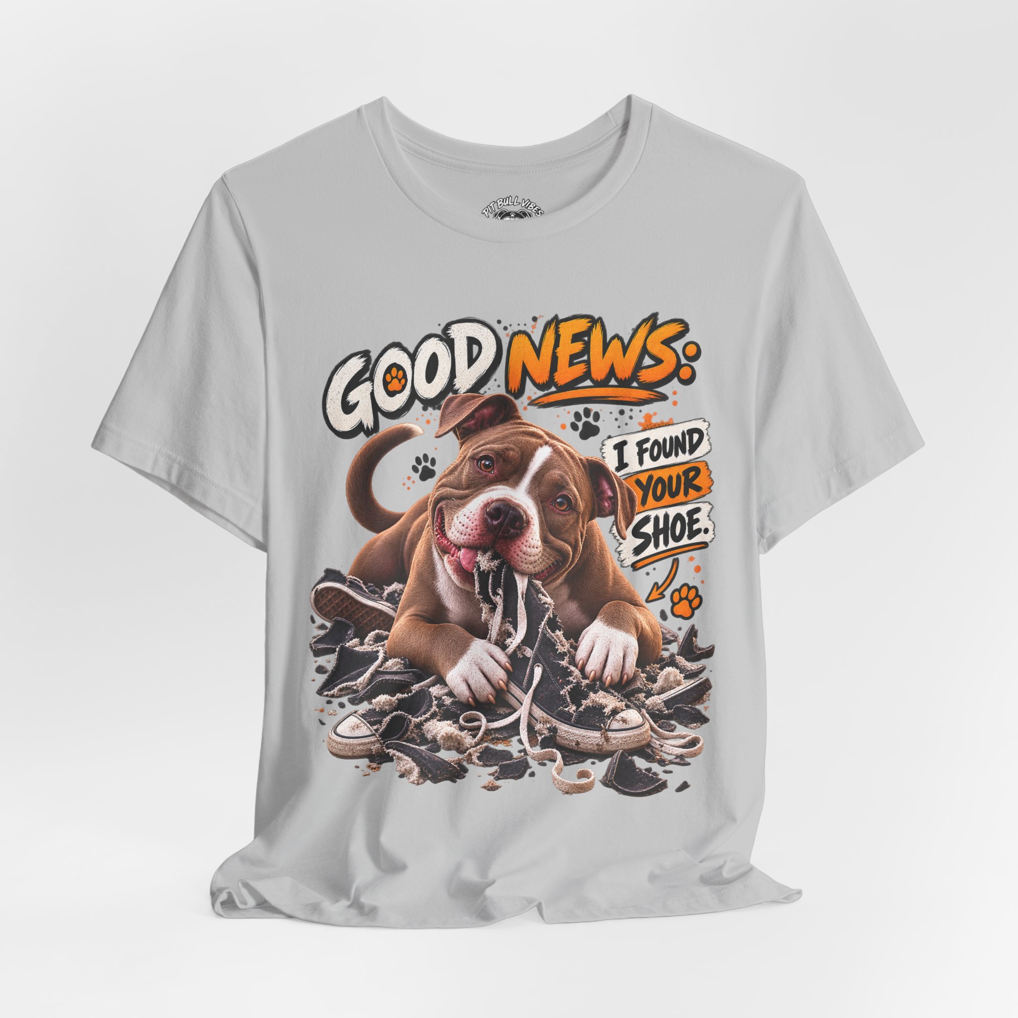 T‑Shirt - "Good News: I Found Your Shoe" Playful Puppy Graphic Tee - Image 16