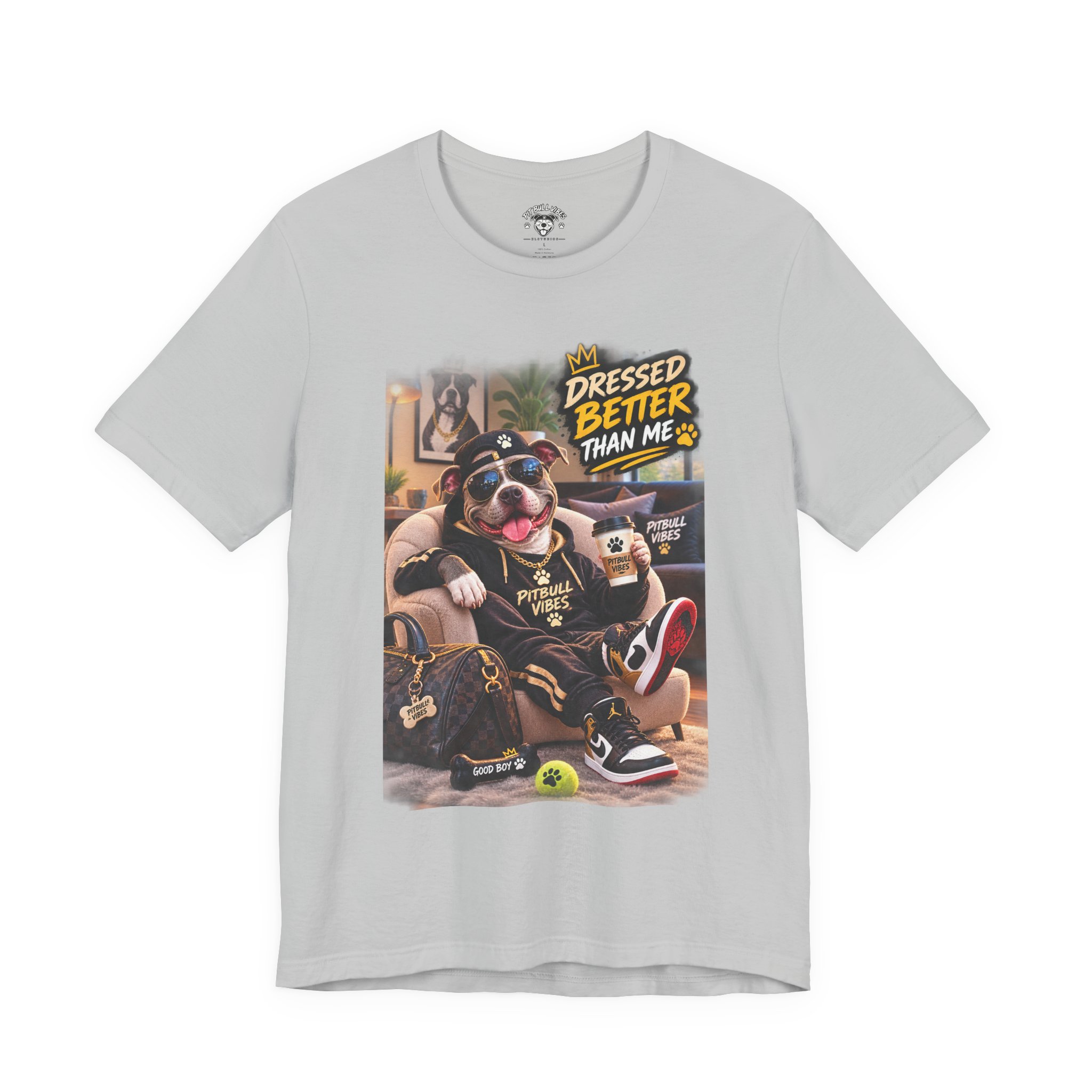 Graphic Tee - "Dressed Better Than Me" Stylish Pug Design - Image 9