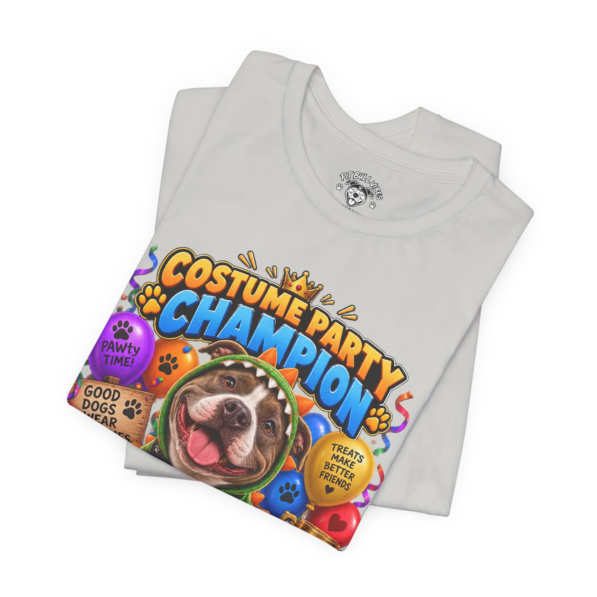 Costume Party Champion Dog T-Shirt — "Treats Are My Plus-One" - Image 19
