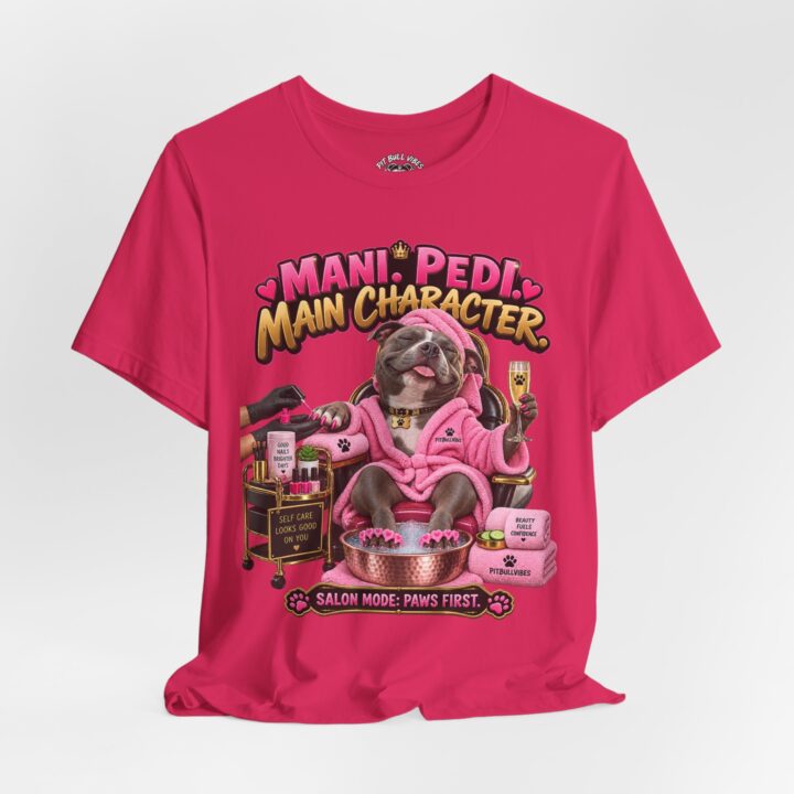 Mani Pedi Main Character T-Shirt — Funny Dog Salon Graphic Tee