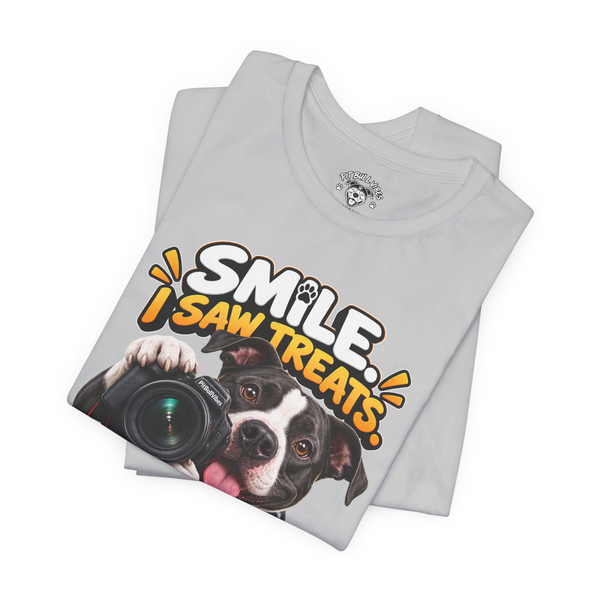 Smile, I Saw Treats! Dog Camera T-Shirt - Image 11