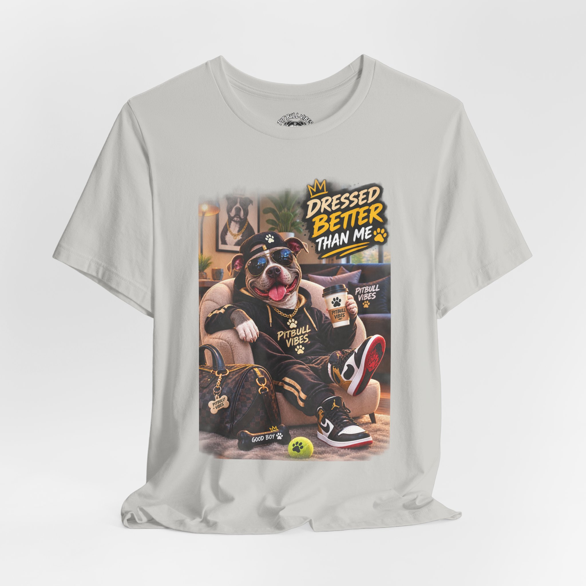 Graphic Tee - "Dressed Better Than Me" Stylish Pug Design - Image 16