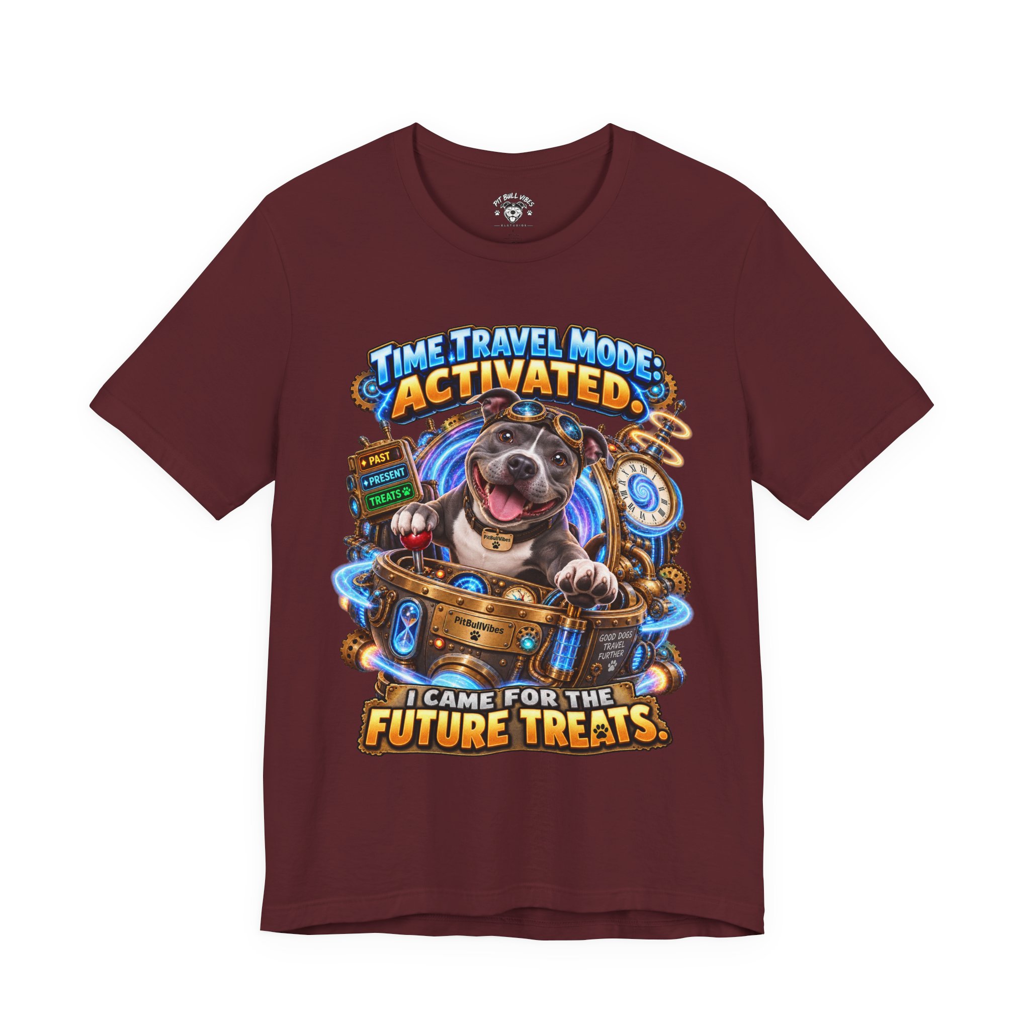 Time Travel Mode Activated Dog Tee — "I Came for the Future Treats" - Image 29
