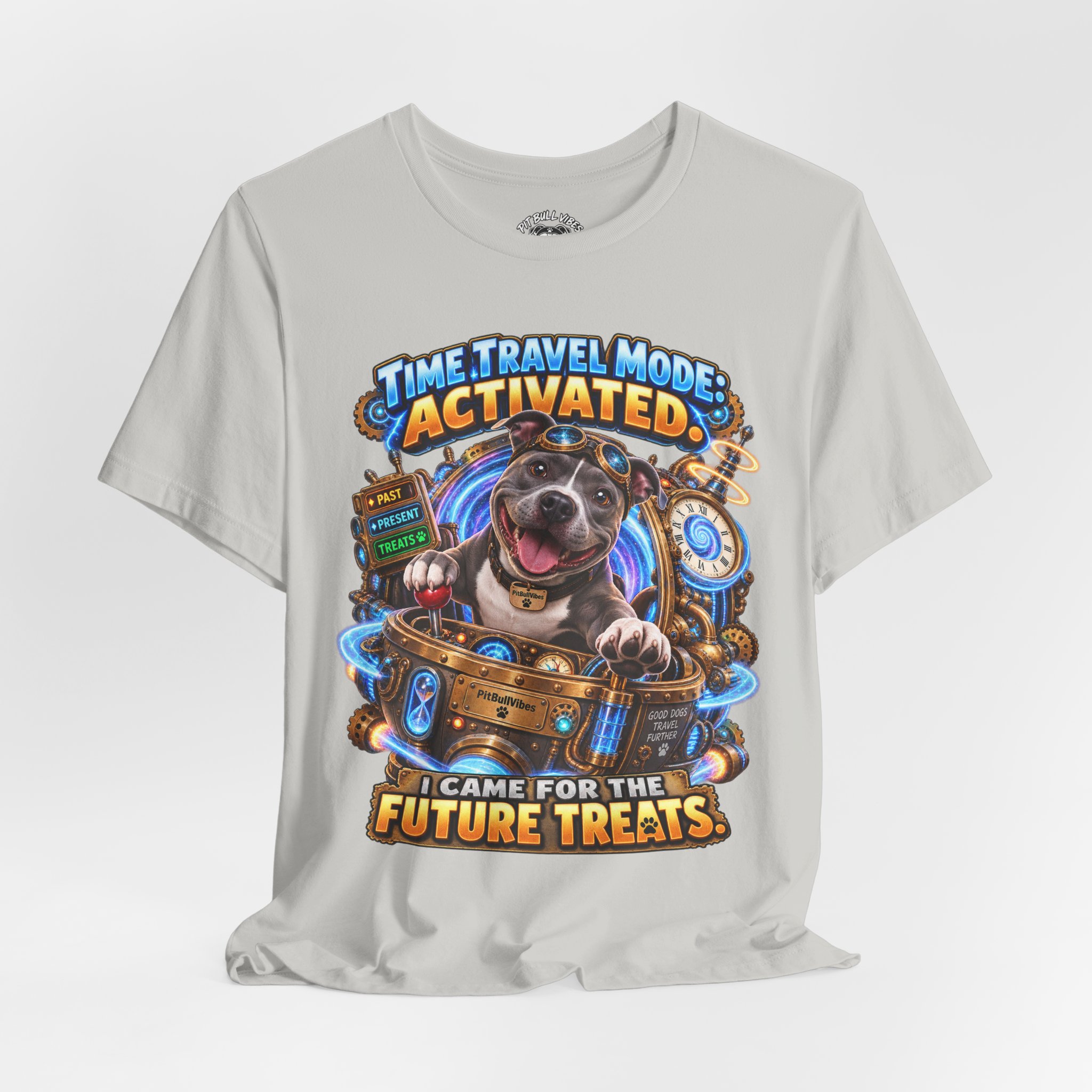 Time Travel Mode Activated Dog Tee — "I Came for the Future Treats" - Image 16