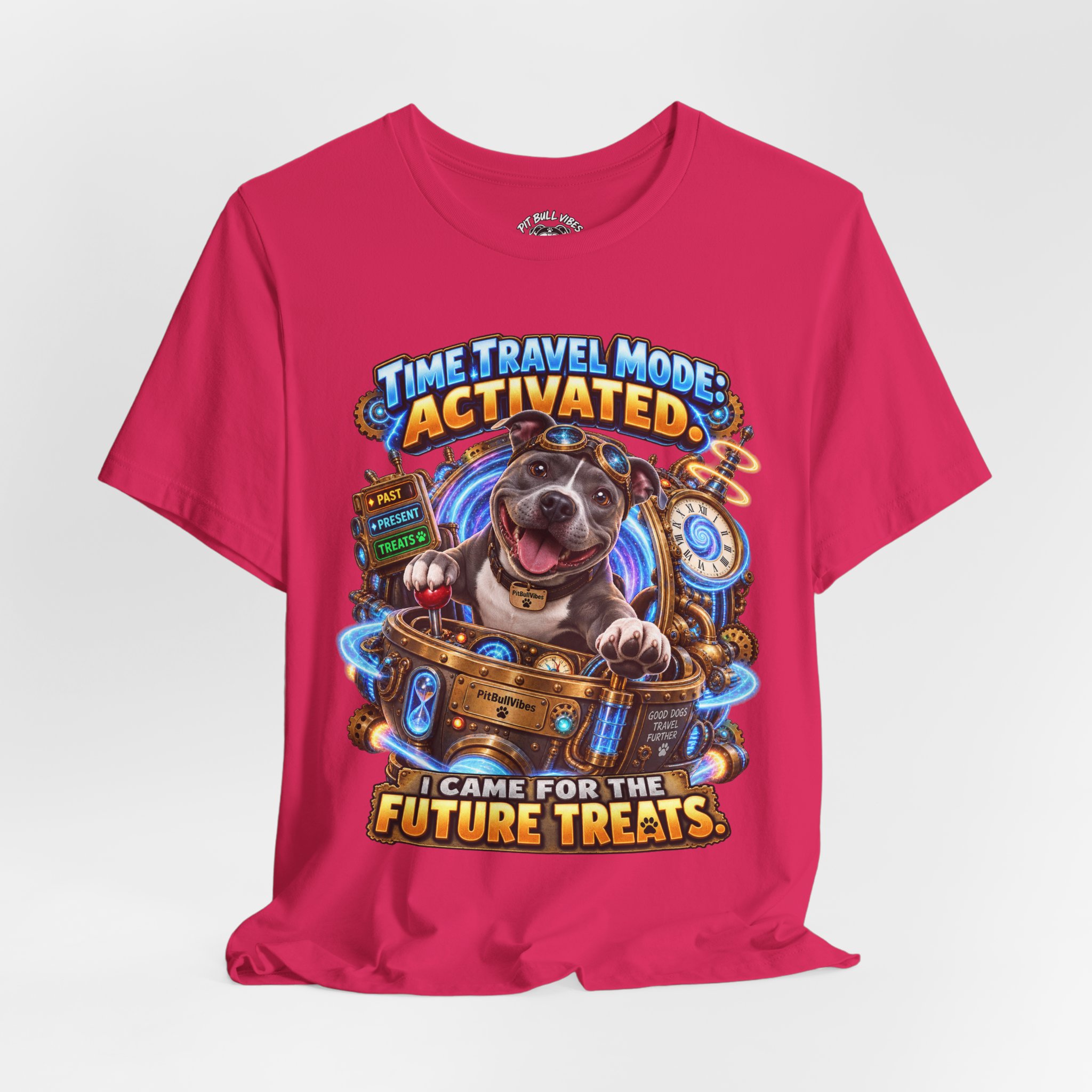 Time Travel Mode Activated Dog Tee — "I Came for the Future Treats" - Image 28