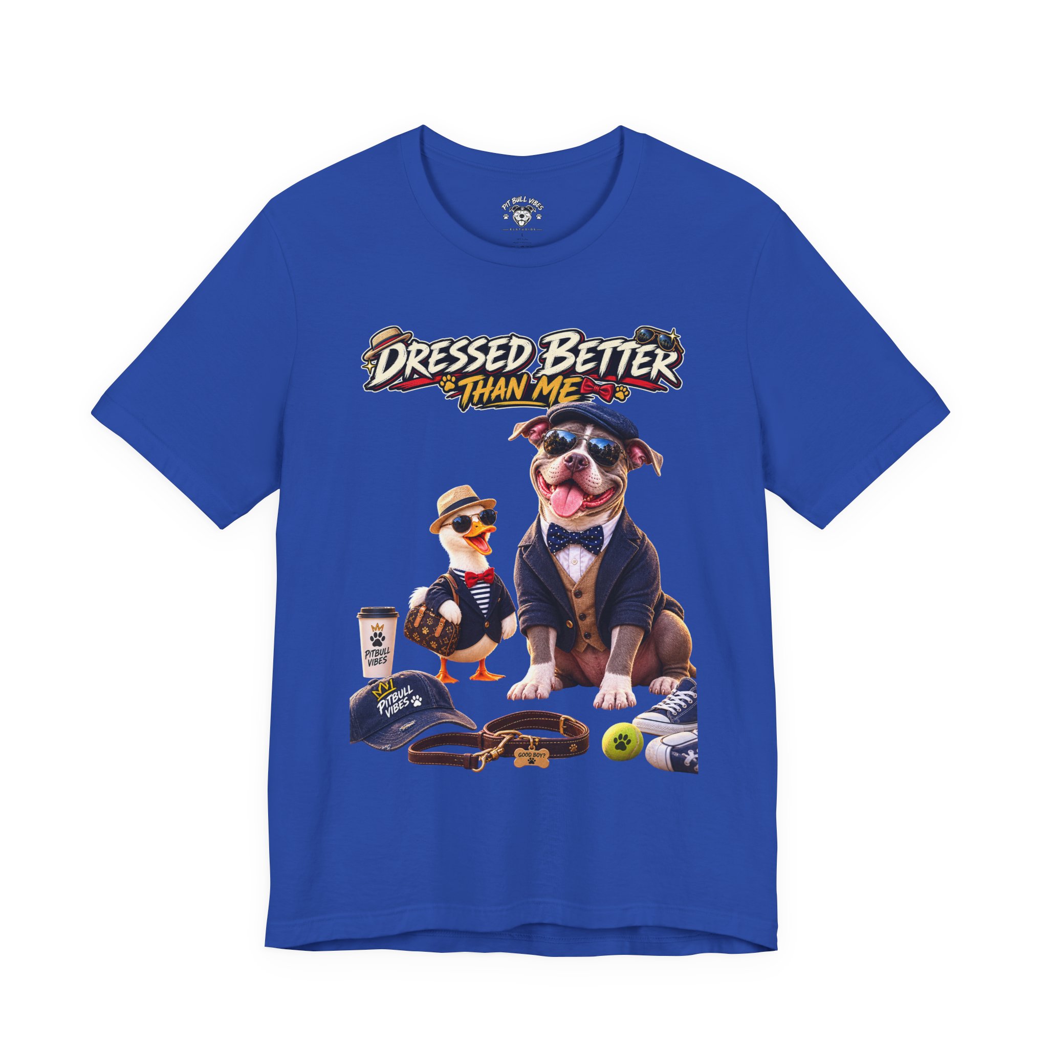 Graphic Tee - "Dressed Better Than Me" Funny Dog & Duck Outfit Design - Image 21