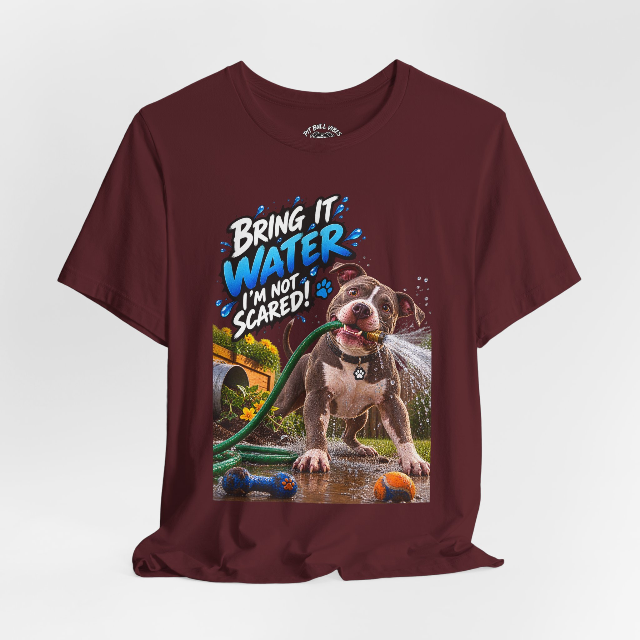 Bring It, Water! Dog Graphic Tee — "Bring It: Water I'm Not Scared" Shirt - Image 32