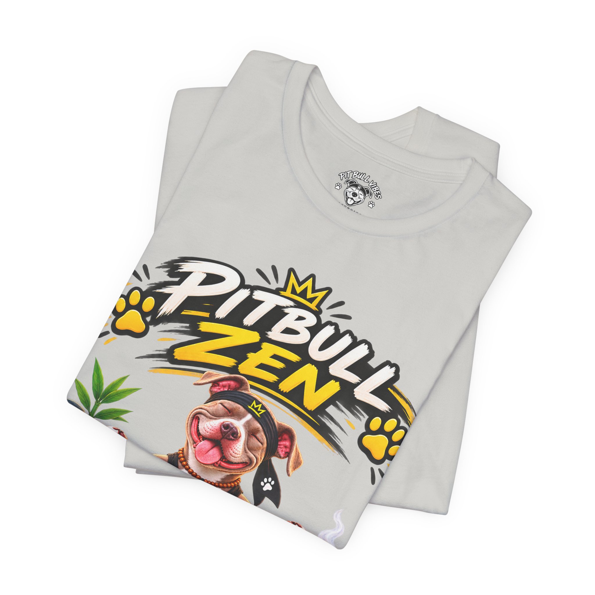 Pitbull Zen T-Shirt - Cute Meditating Pitbull Graphic Tee - Image 15
