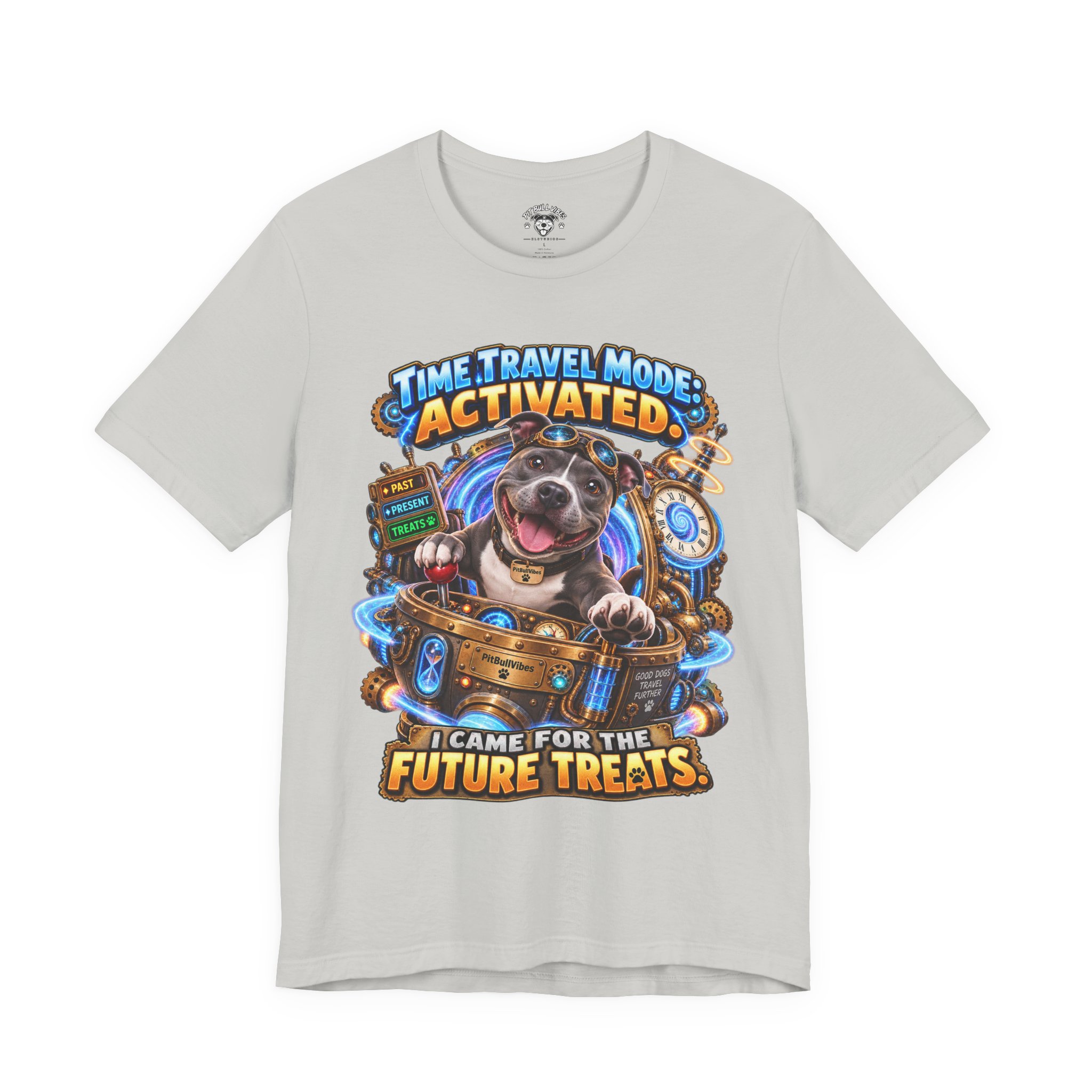 Time Travel Mode Activated Dog Tee — "I Came for the Future Treats" - Image 13