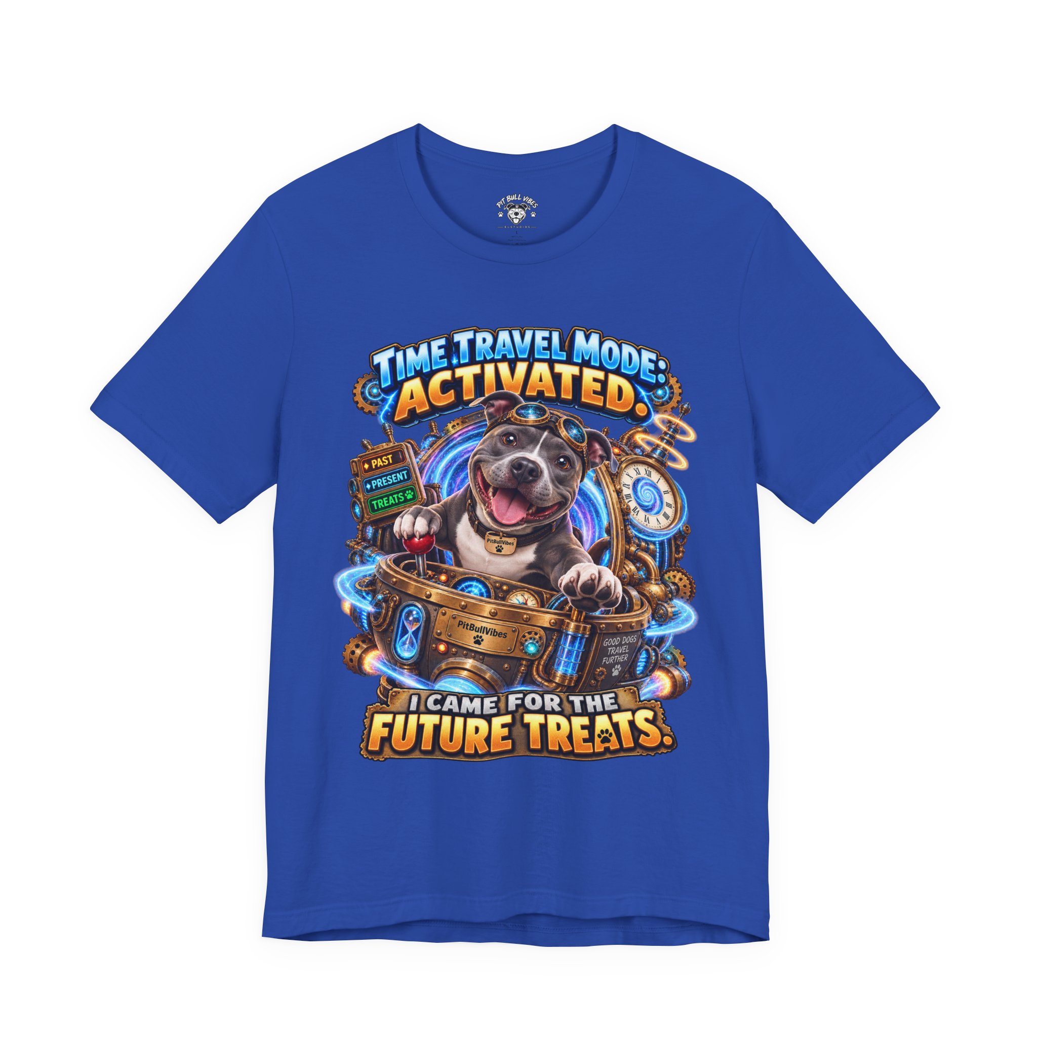Time Travel Mode Activated Dog Tee — "I Came for the Future Treats" - Image 17