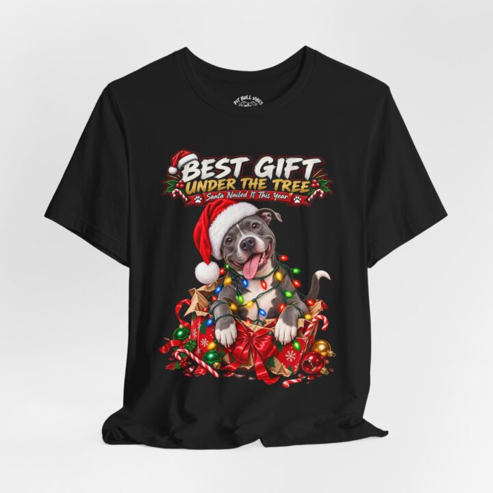 Christmas Dog T-Shirt — "Best Gift Under the Tree" Holiday Tee