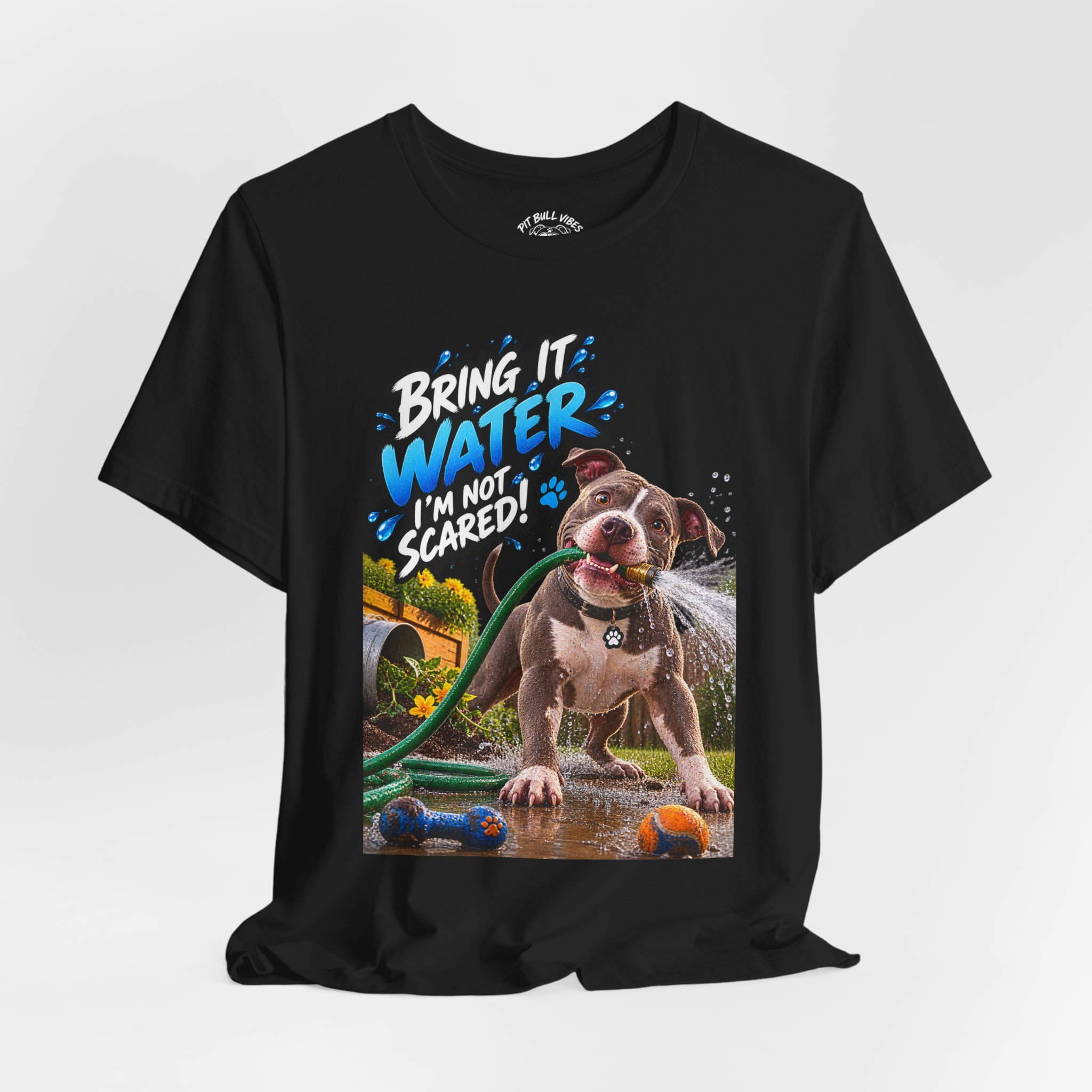 Bring It, Water! Dog Graphic Tee — "Bring It: Water I'm Not Scared" Shirt - Image 16