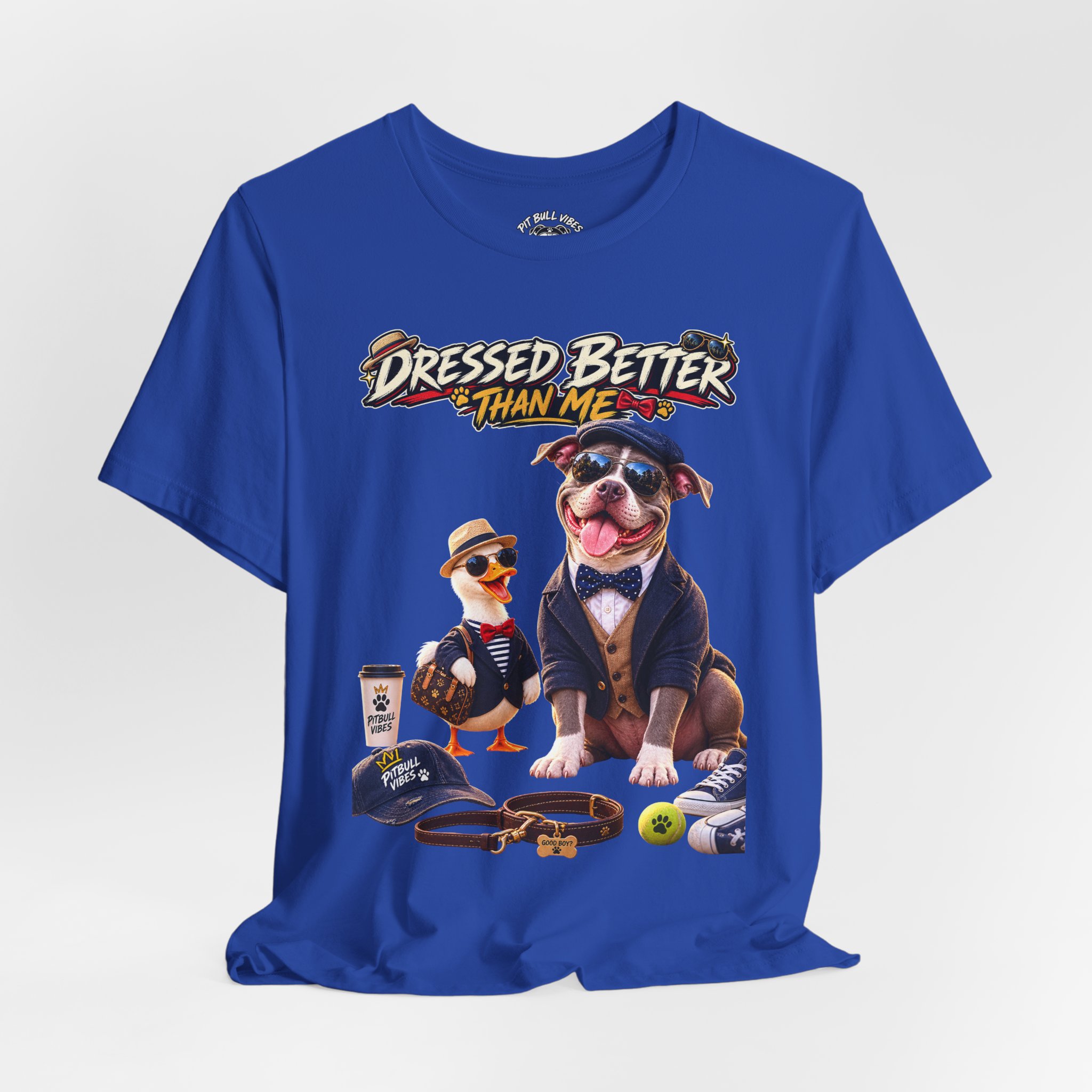 Graphic Tee - "Dressed Better Than Me" Funny Dog & Duck Outfit Design - Image 24