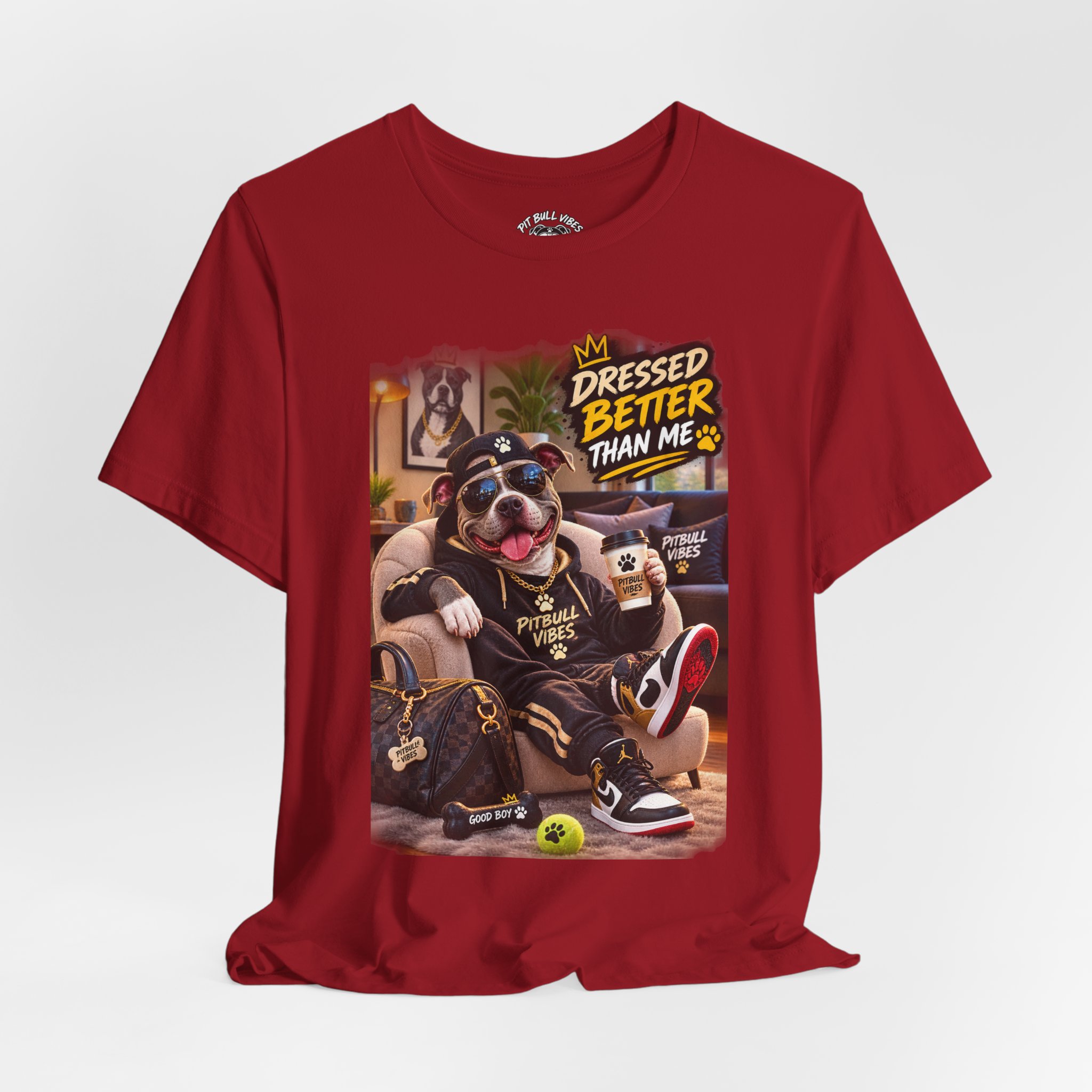Graphic Tee - "Dressed Better Than Me" Stylish Pug Design - Image 40
