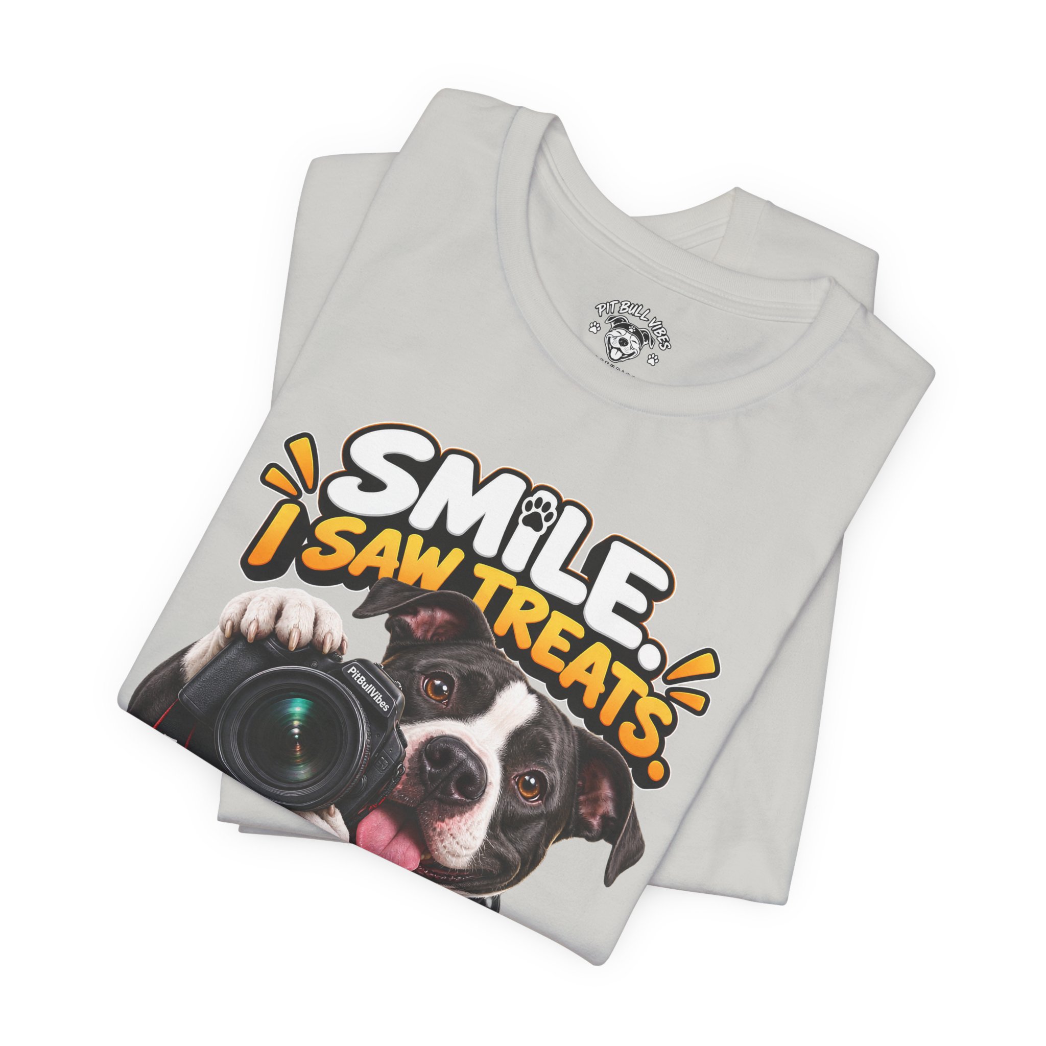 Smile, I Saw Treats! Dog Camera T-Shirt - Image 15