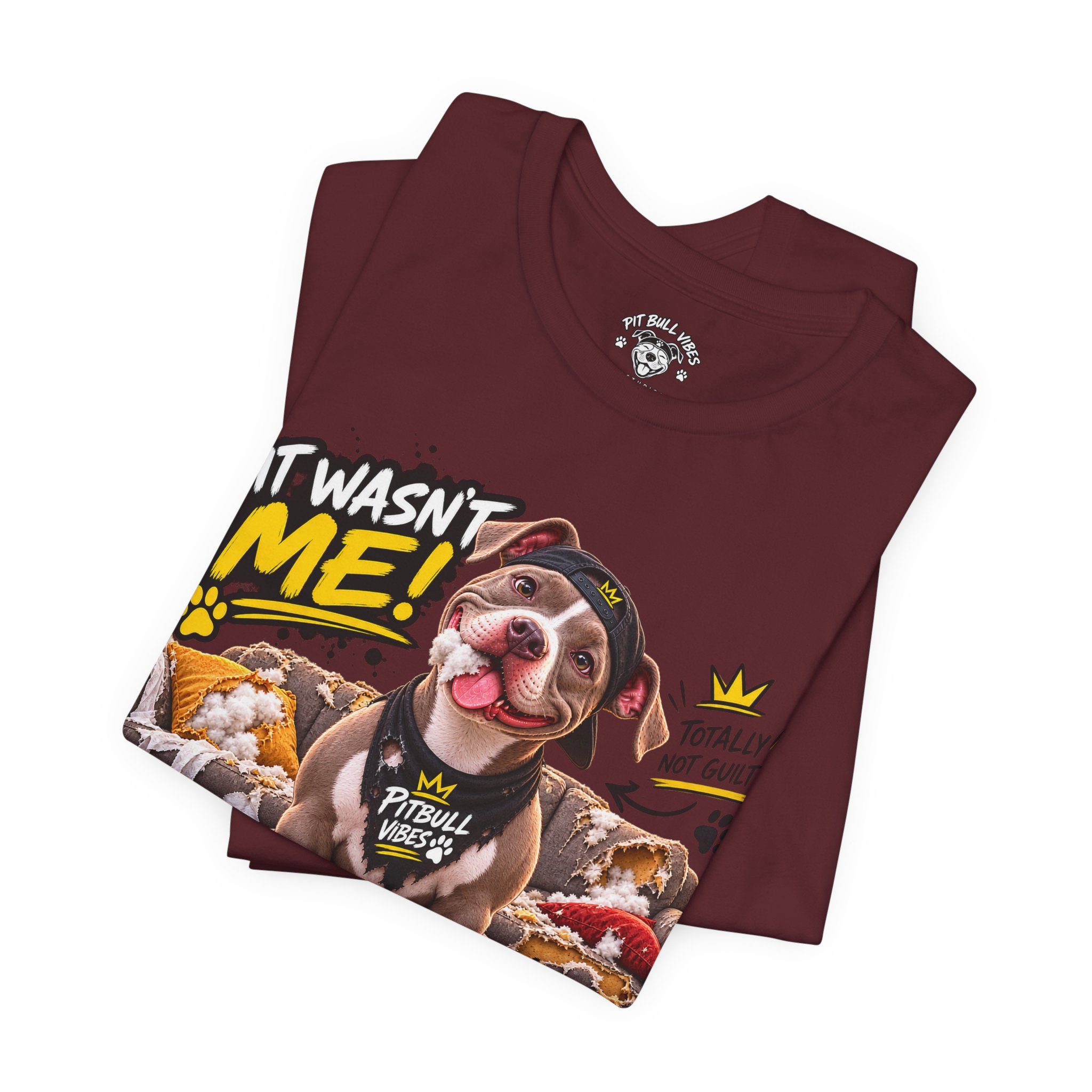 Pitbull Vibes T-Shirt – "It Wasn't Me" Cute Puppy Graphic Tee - Image 31