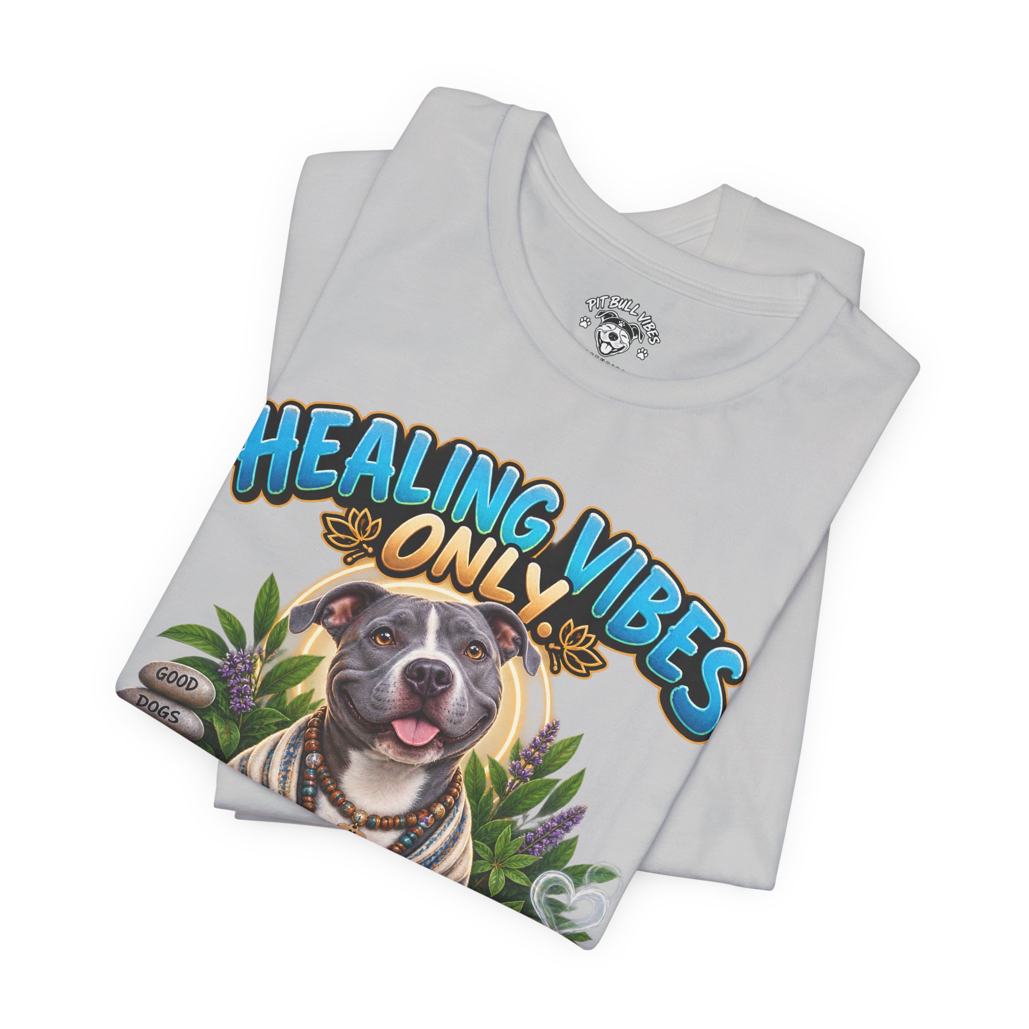 Healing Vibes Only Tee — "Negative Energy Out, Treats In" Dog Graphic T‑Shirt - Image 11