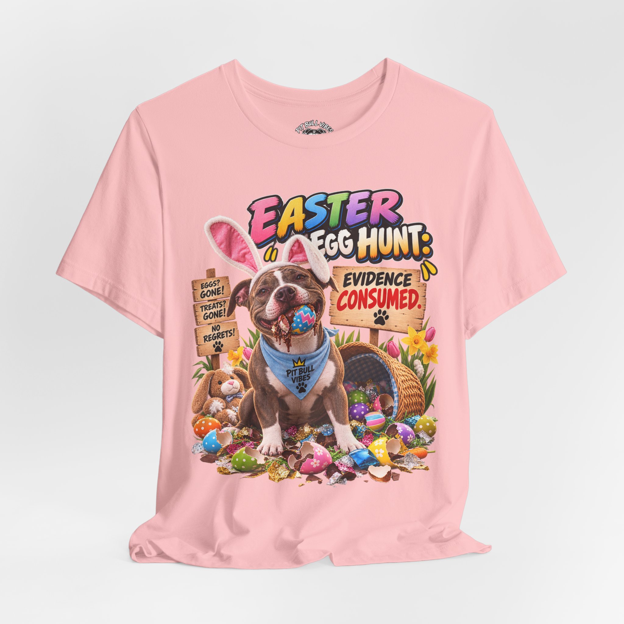 Easter Egg Hunt Dog T-Shirt — “Evidence Consumed” Cute Puppy Easter Tee - Image 36