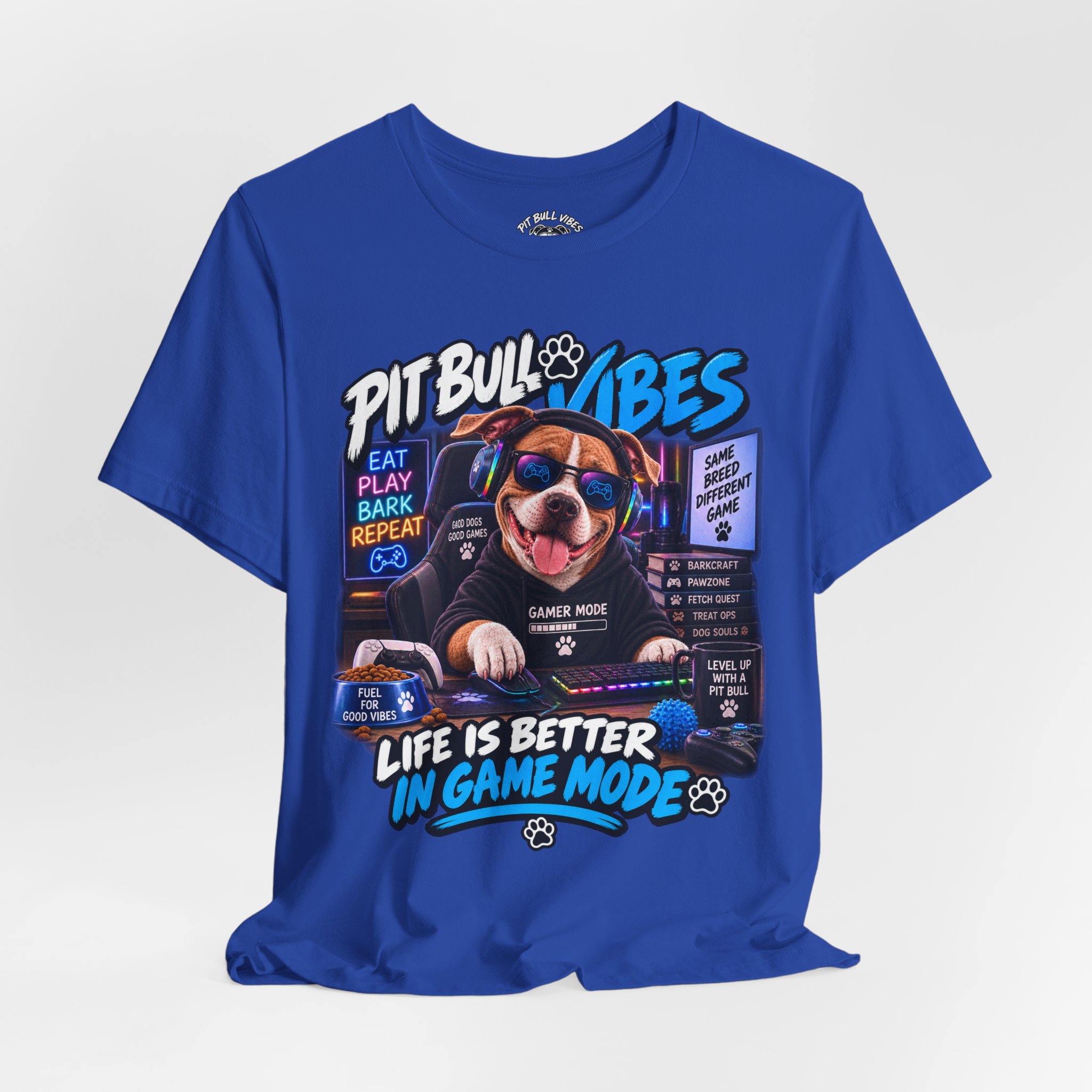 Pitbull Vibes Gamer Tee — "Life Is Better In Game Mode" - Image 20