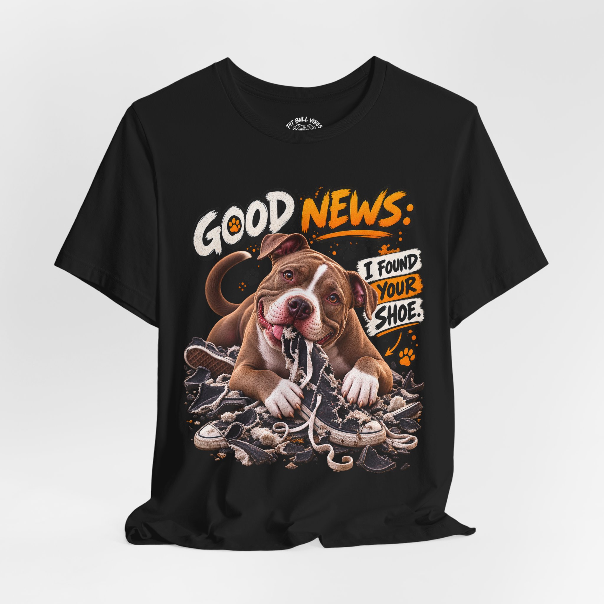 T‑Shirt - "Good News: I Found Your Shoe" Playful Puppy Graphic Tee - Image 20