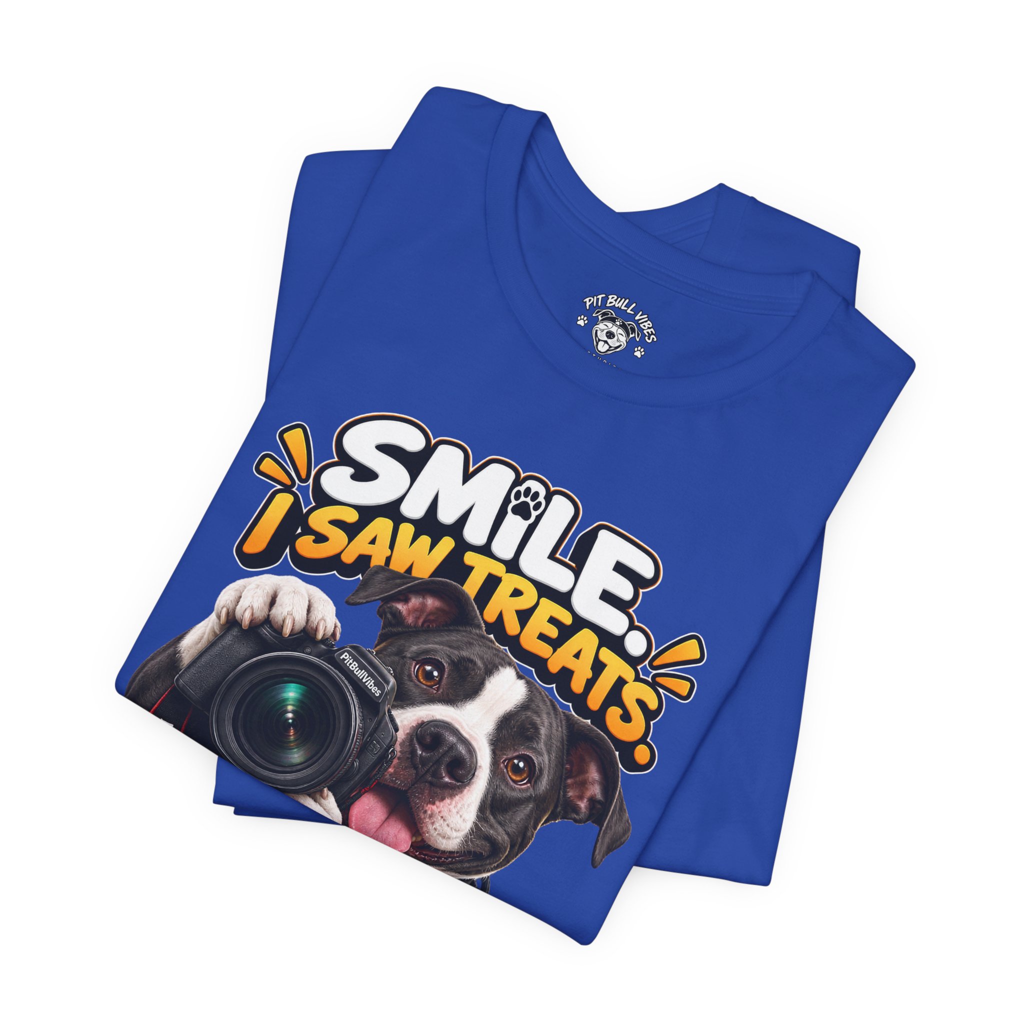Smile, I Saw Treats! Dog Camera T-Shirt - Image 19